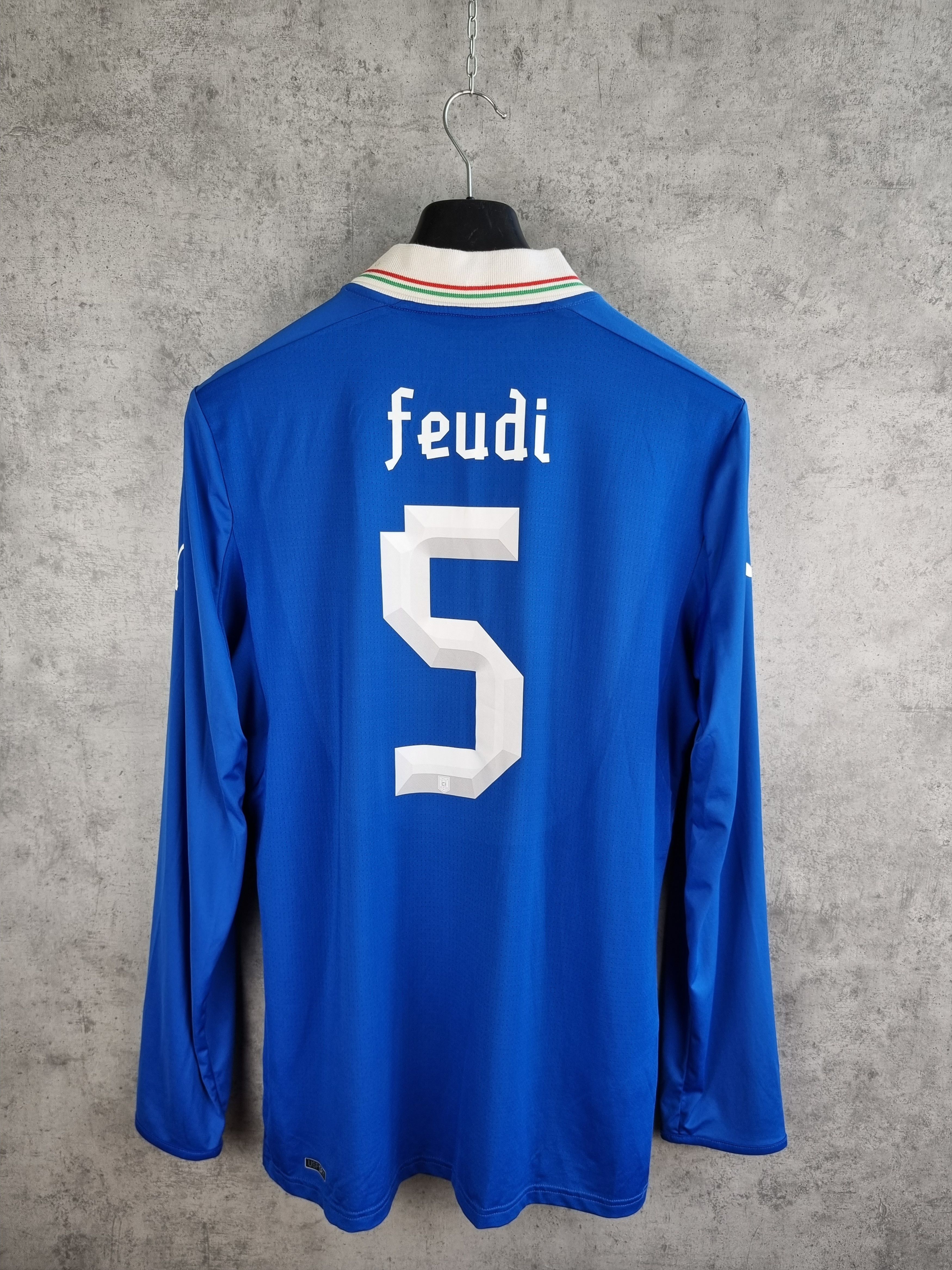 Vintage Rare Simone Feudi #5 Puma Italy Team Soccer Jersey Size US L / EU 52-54 / 3 - 1 Thumbnail