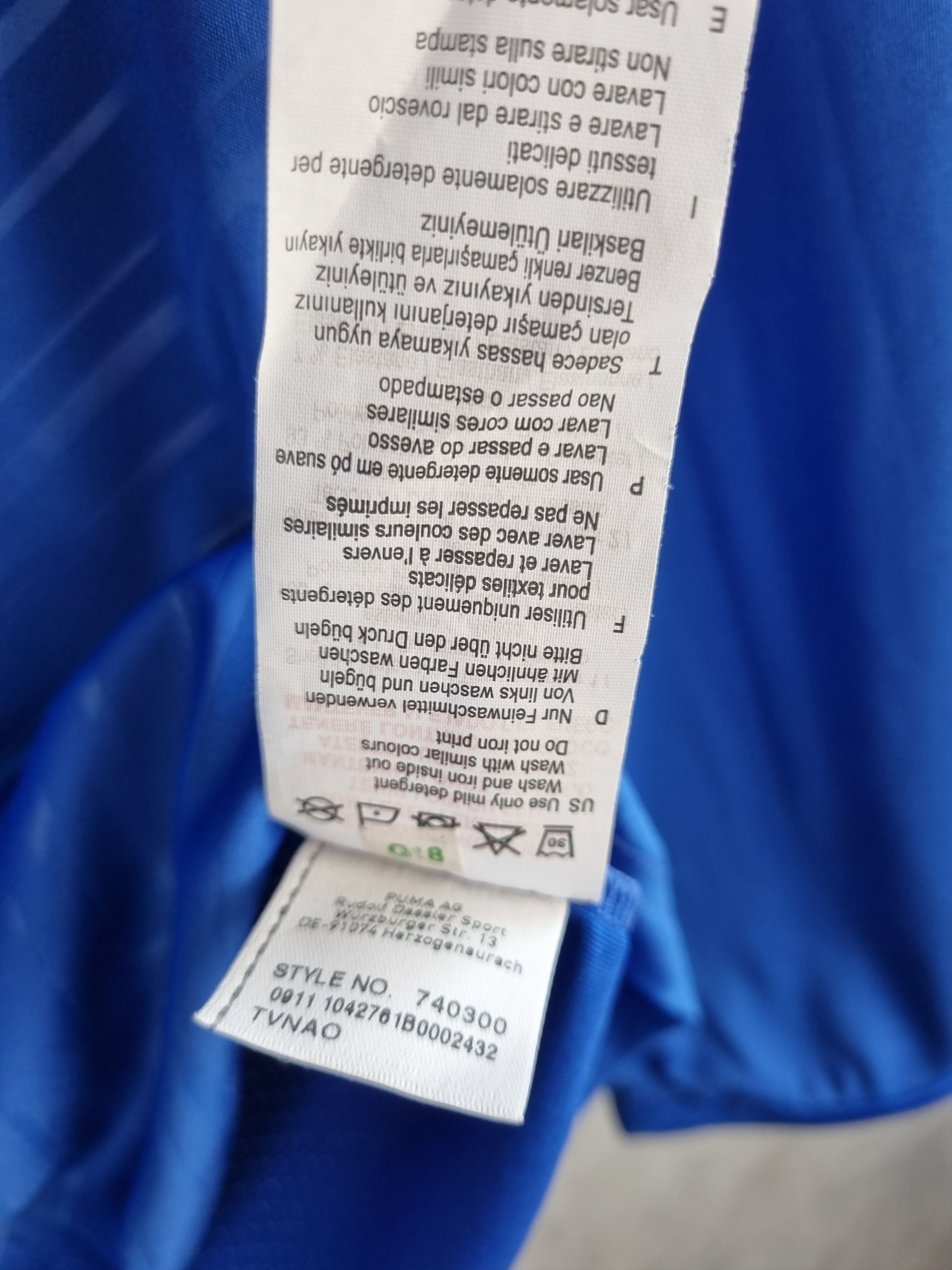 Vintage Rare Simone Feudi #5 Puma Italy Team Soccer Jersey Size US L / EU 52-54 / 3 - 13 Thumbnail