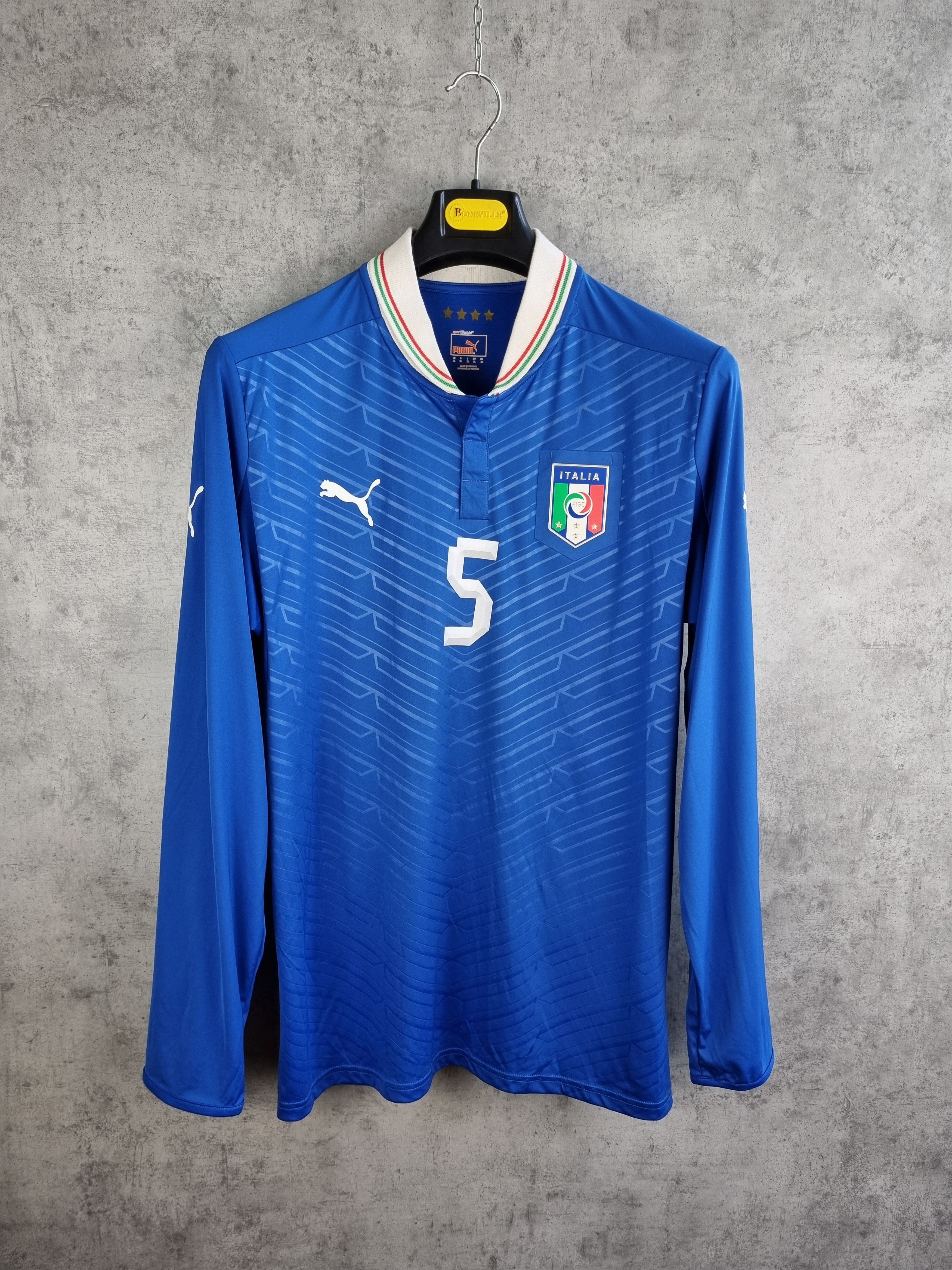 Vintage Rare Simone Feudi #5 Puma Italy Team Soccer Jersey Size US L / EU 52-54 / 3 - 3 Thumbnail