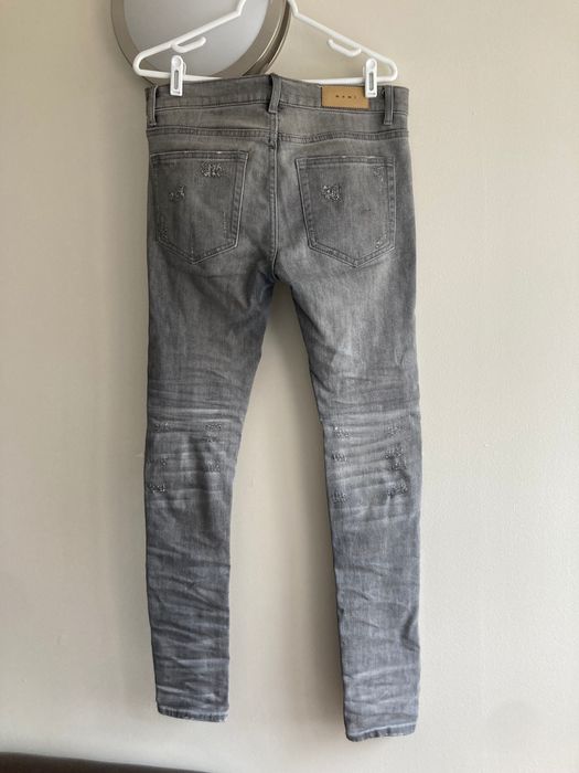 Biker Jeans Bandana Stacked Denim Grailed