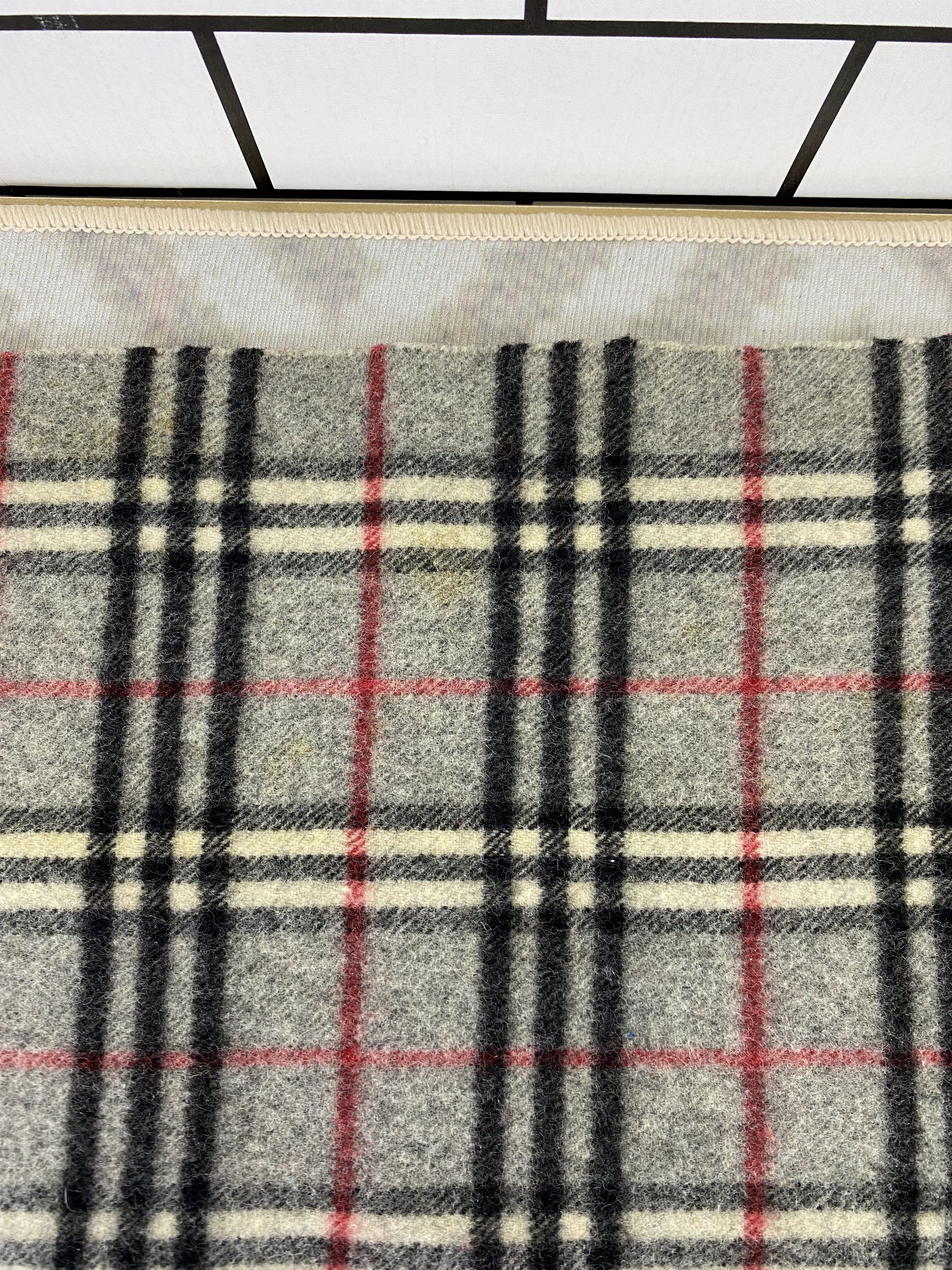 Burberry Vintage Burberry Wool Scarf / Muffler / Neckwear Size ONE SIZE - 4 Thumbnail