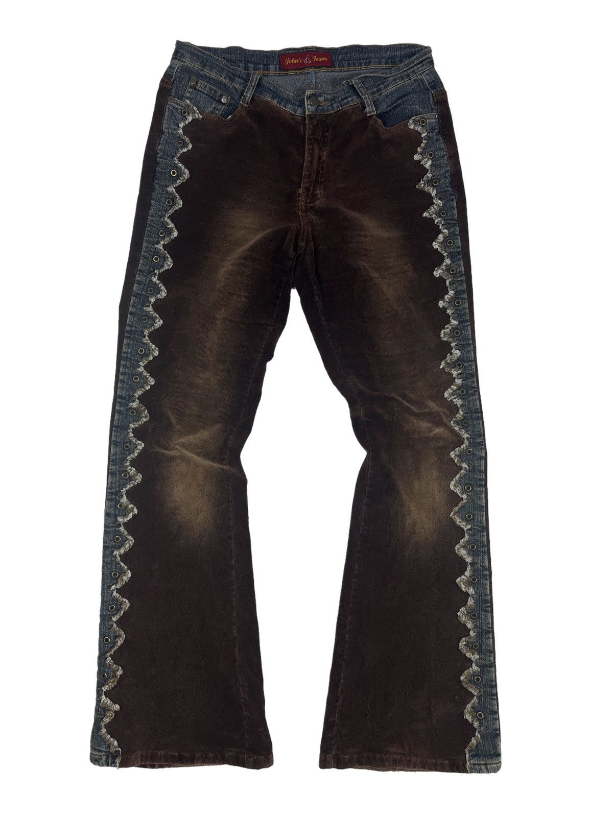 Cowboy Equipment Vintage Japanese Cowboy Corduroy Flared Jeans Size 30" / US 8 / IT 44 - 1 Thumbnail