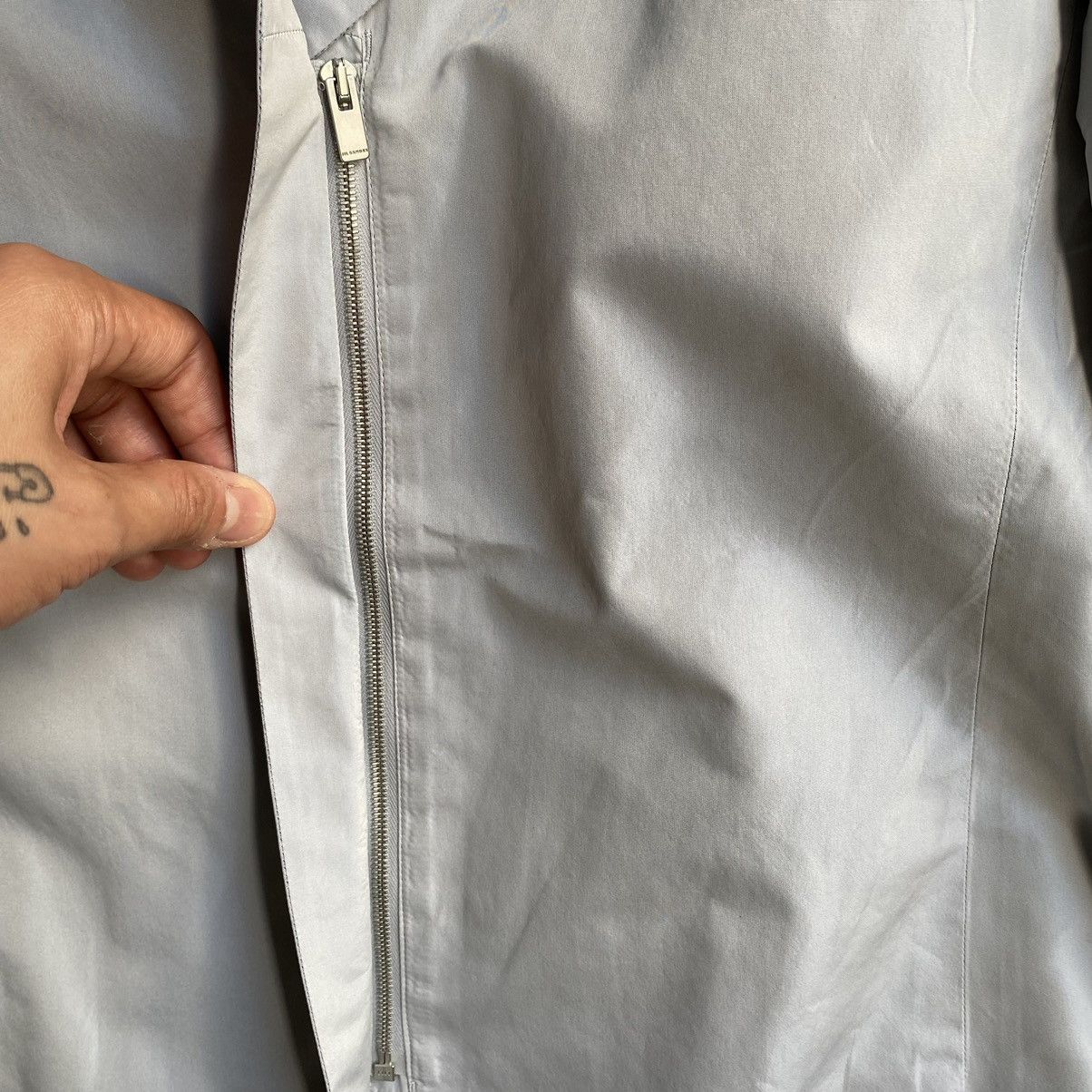 Jil Sander × Raf Simons SS09 Light Blue Coat Size S / US 4 / IT 40 - 6 Thumbnail