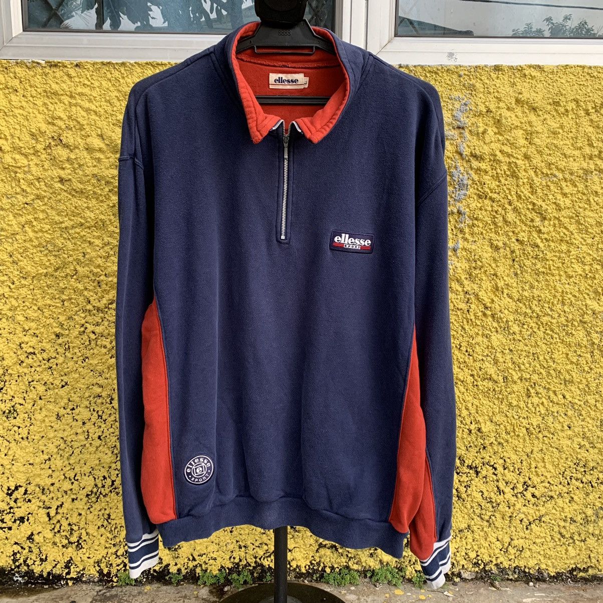 Ellesse Ellesse sport half zipper pullover sweatshirt Size US L / EU 52-54 / 3 - 3 Thumbnail