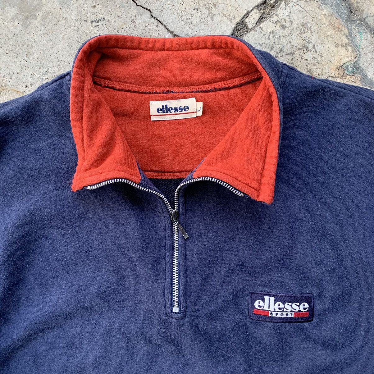 Ellesse Ellesse sport half zipper pullover sweatshirt Size US L / EU 52-54 / 3 - 8 Thumbnail