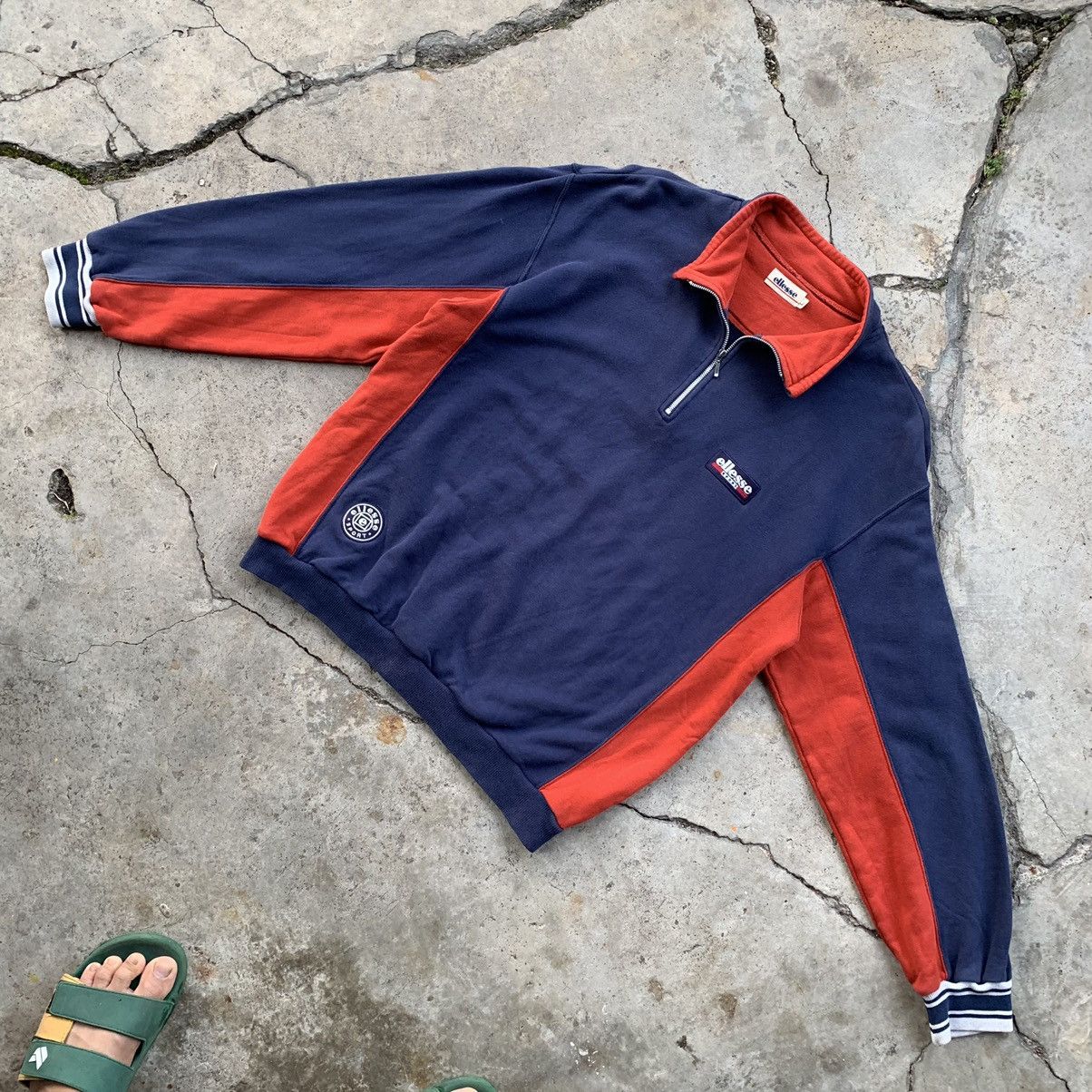 Ellesse Ellesse sport half zipper pullover sweatshirt Size US L / EU 52-54 / 3 - 1 Thumbnail