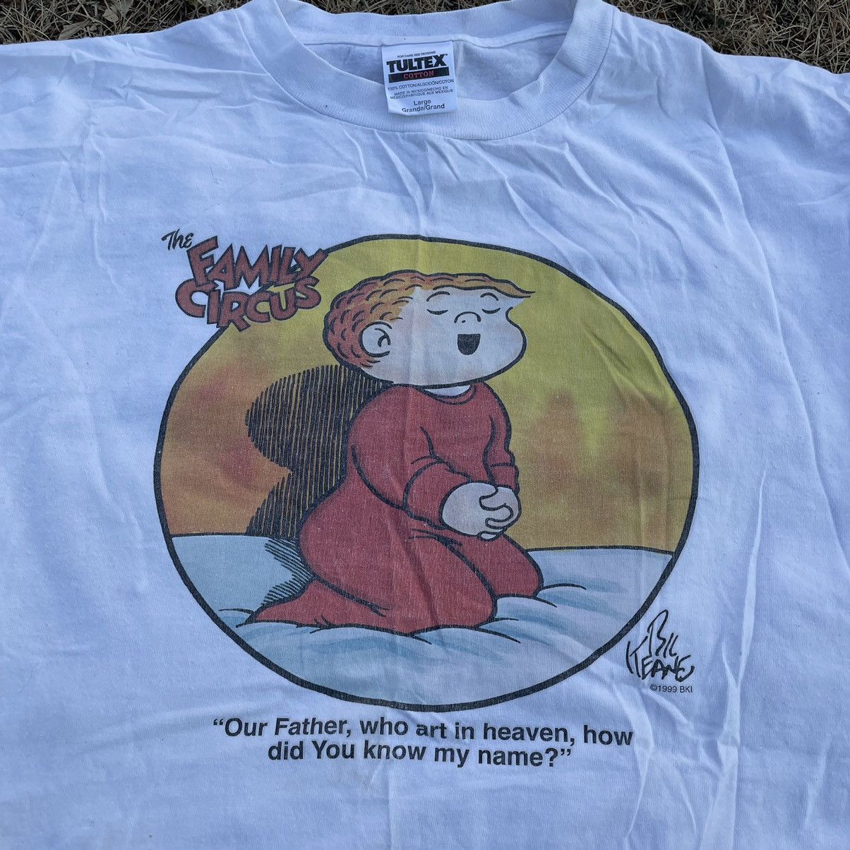 Vintage Vintage 90s Family Circus Sun Faded Graphic Tee Grunge M Size US M / EU 48-50 / 2 - 2 Thumbnail