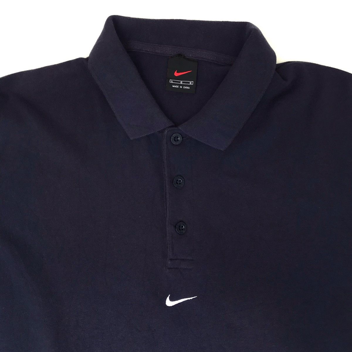 Nike × Vintage Vintage Nike center travis scott polo dark blueblack large Size US L / EU 52-54 / 3 - 2 Thumbnail