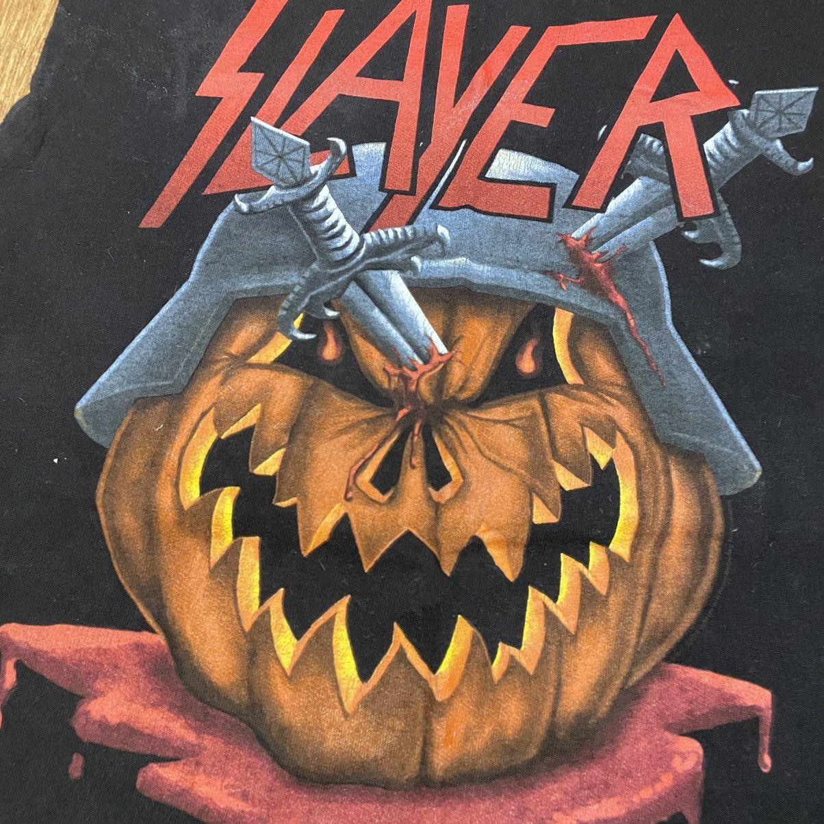 Vintage Vintage 90s Slayer Graphic Band Tee Sleeveless Grunge Boxy S Size US S / EU 44-46 / 1 - 4 Thumbnail