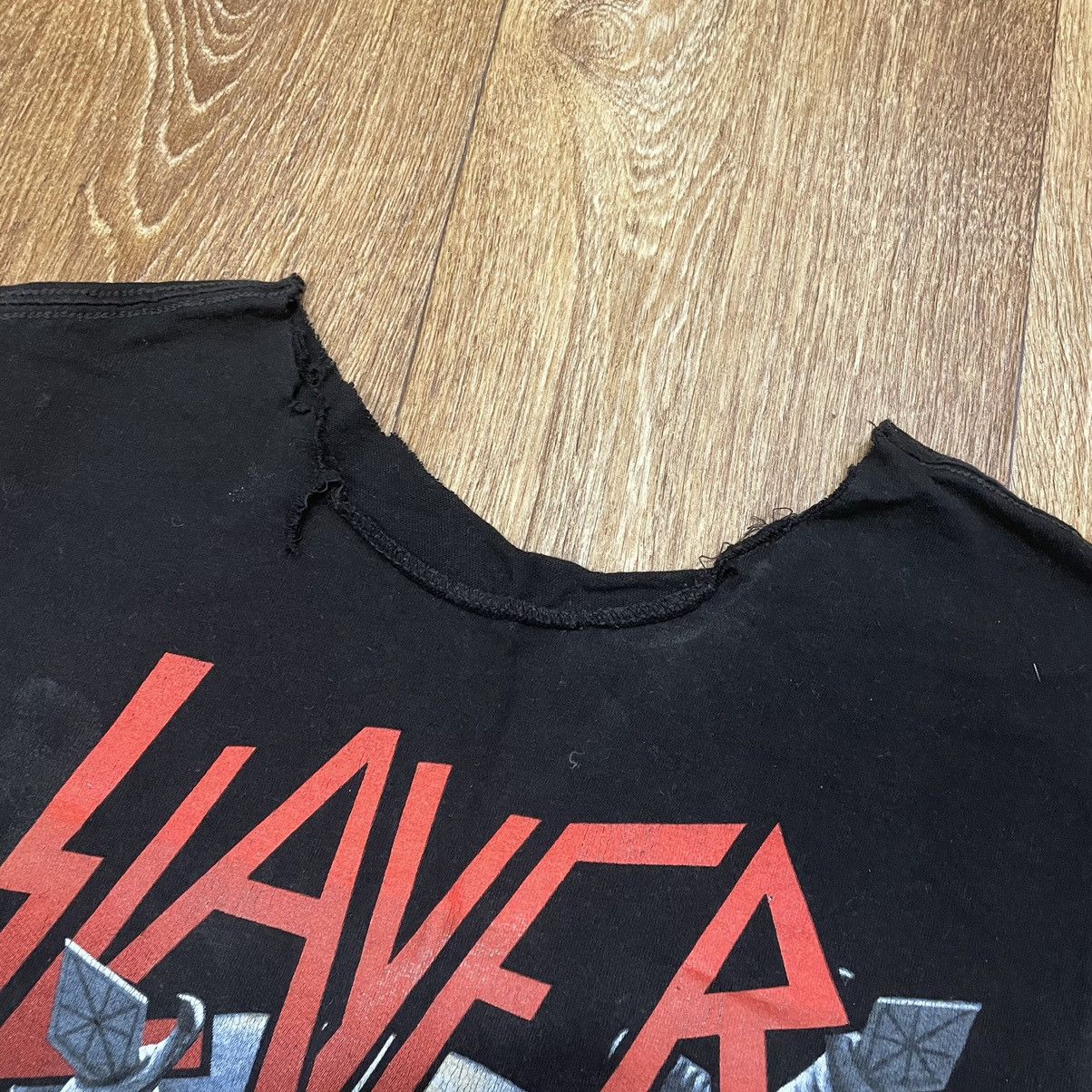 Vintage Vintage 90s Slayer Graphic Band Tee Sleeveless Grunge Boxy S Size US S / EU 44-46 / 1 - 5 Thumbnail