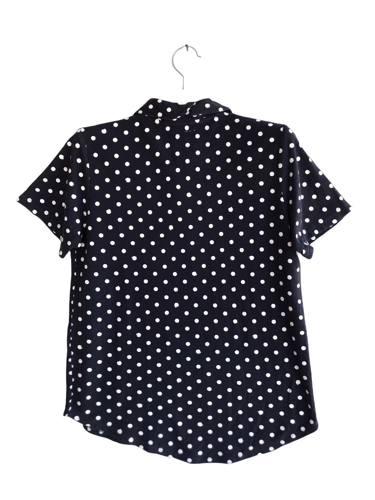 Frapbois Frapbois Issey Miyake Half Polkadot Polo Tees Size US M / EU 48-50 / 2 - 2 Thumbnail