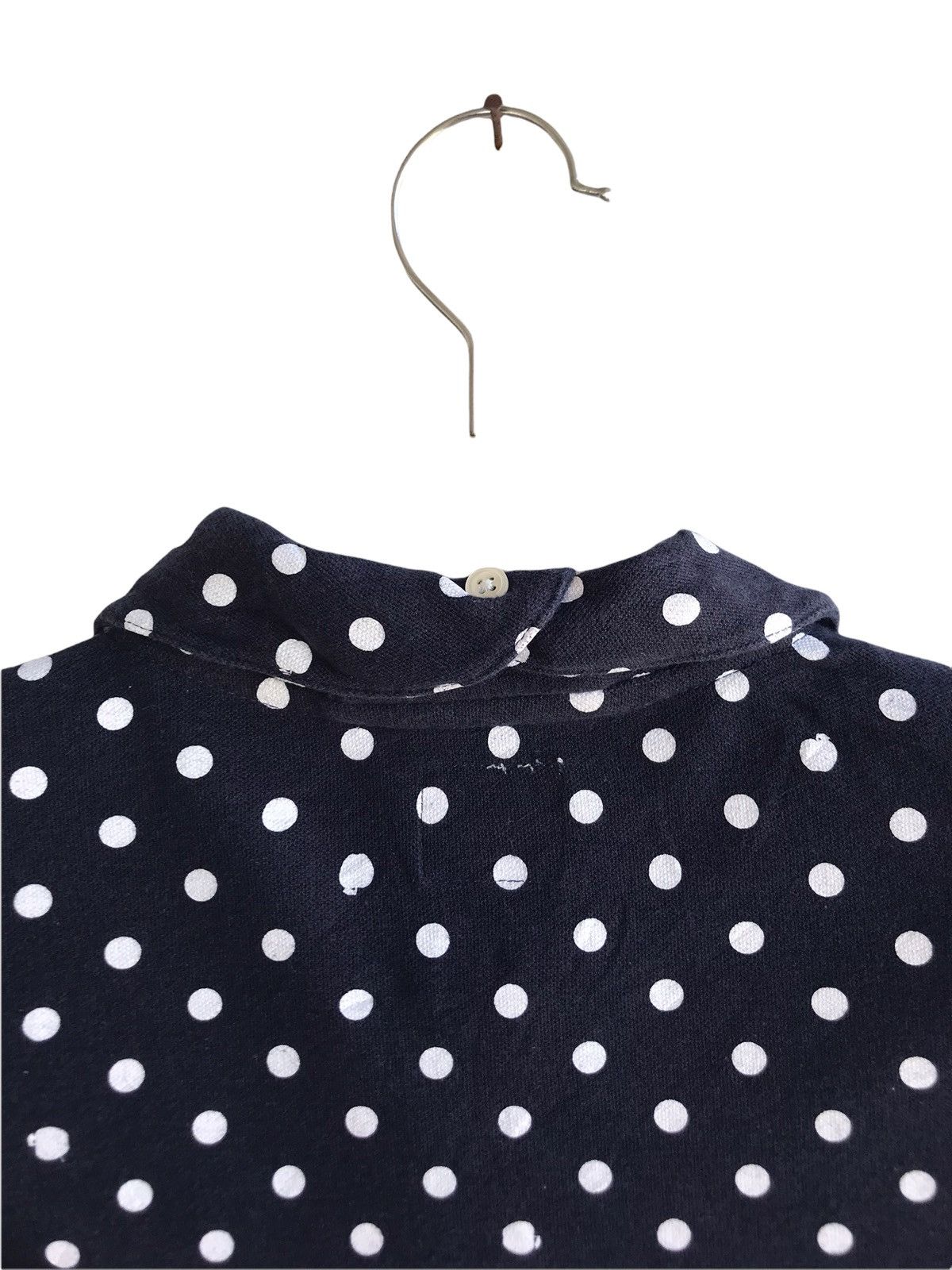 Frapbois Frapbois Issey Miyake Half Polkadot Polo Tees Size US M / EU 48-50 / 2 - 5 Thumbnail