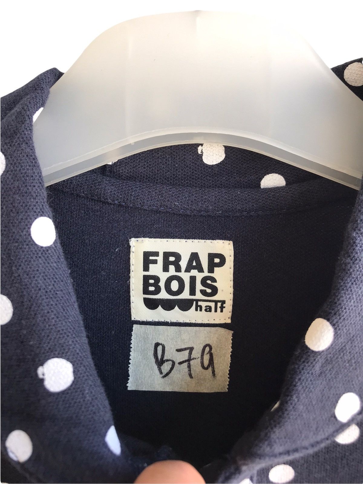 Frapbois Frapbois Issey Miyake Half Polkadot Polo Tees Size US M / EU 48-50 / 2 - 4 Thumbnail
