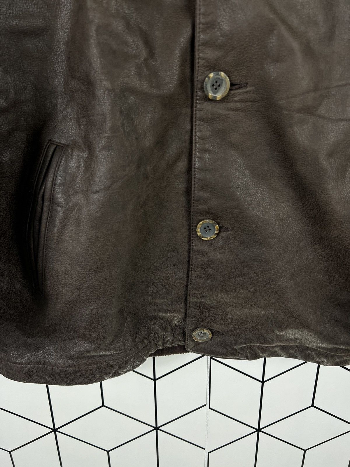 Genuine Leather RARE ITALIAN MILLIBAR INDIAN LAMB LEATHER JACKET Size US M / EU 48-50 / 2 - 4 Thumbnail