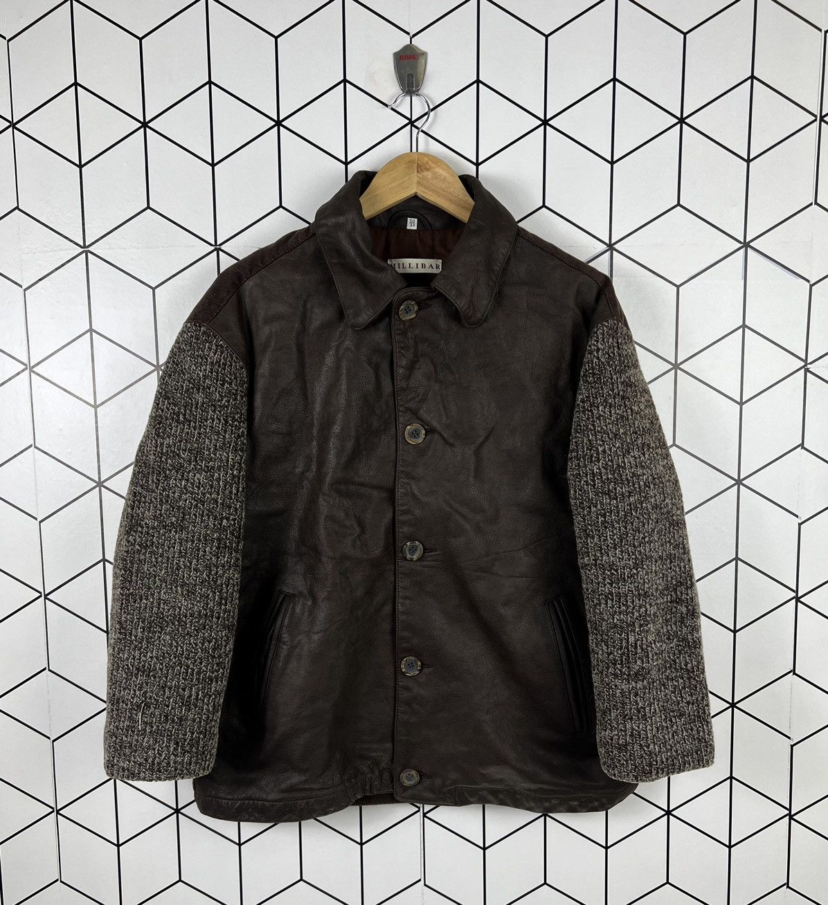 Genuine Leather RARE ITALIAN MILLIBAR INDIAN LAMB LEATHER JACKET Size US M / EU 48-50 / 2 - 1 Thumbnail