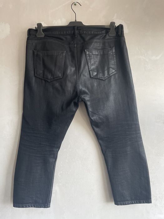 Rick Owens Drkshdw Rick Owens cropped Torrence denim in black wax | Grailed