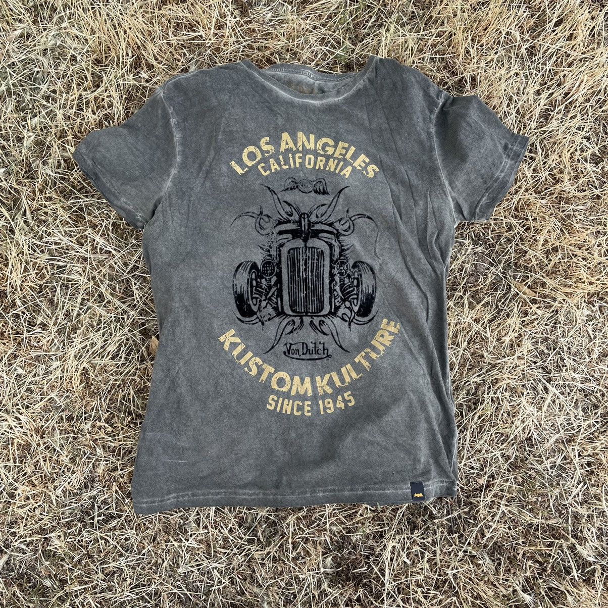 Vintage Vintage Y2K Sun Faded Graphic Tee Hot Rod Streetwear Slim M Size US M / EU 48-50 / 2 - 1 Thumbnail