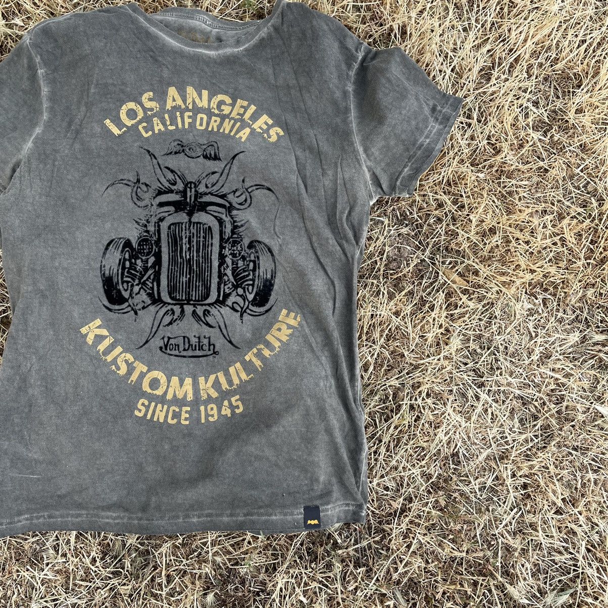 Vintage Vintage Y2K Sun Faded Graphic Tee Hot Rod Streetwear Slim M Size US M / EU 48-50 / 2 - 2 Thumbnail