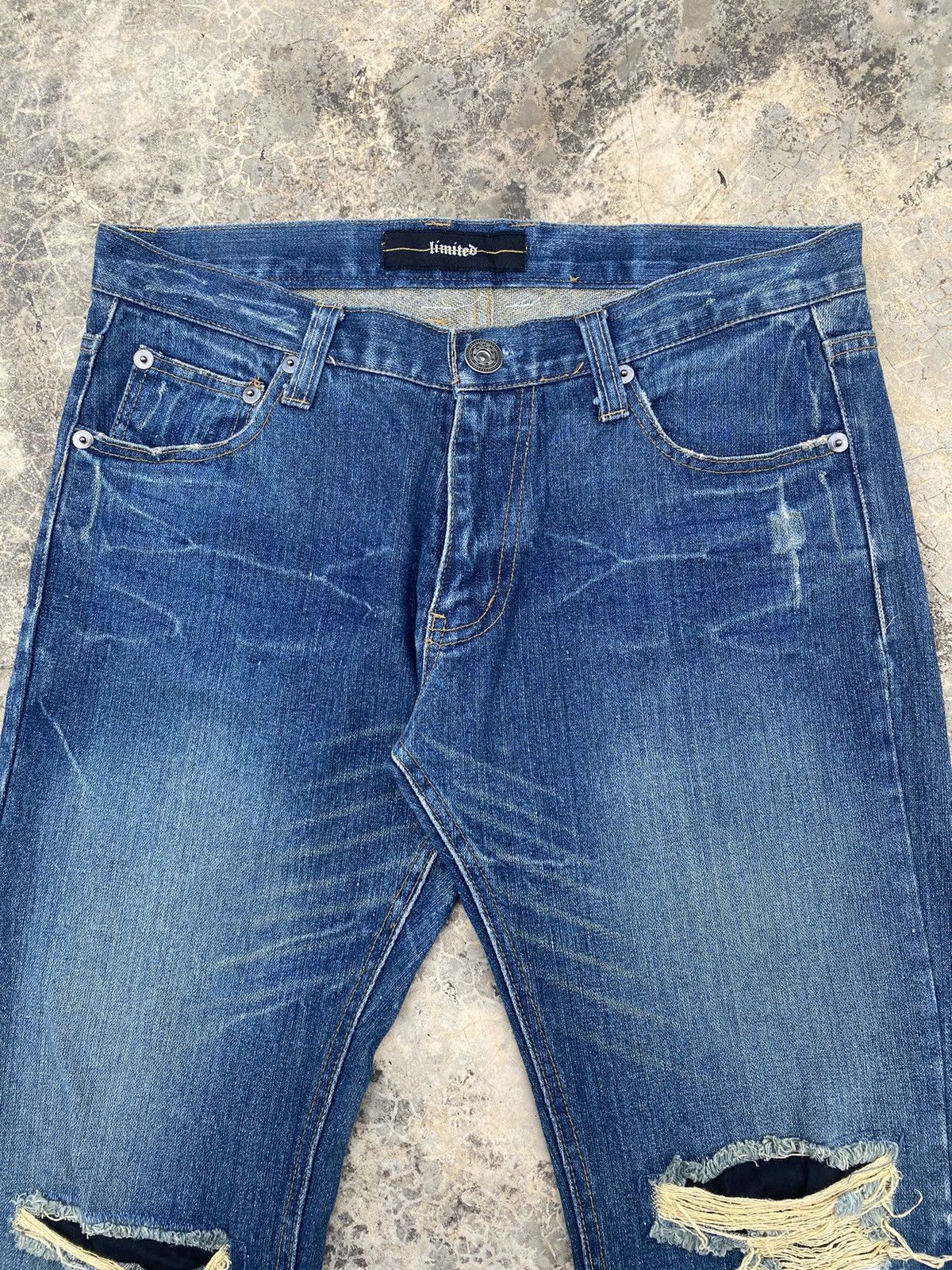 Japanese Brand Vintage Limited Flare Distressed Pant Size US 32 / EU 48 - 5 Thumbnail