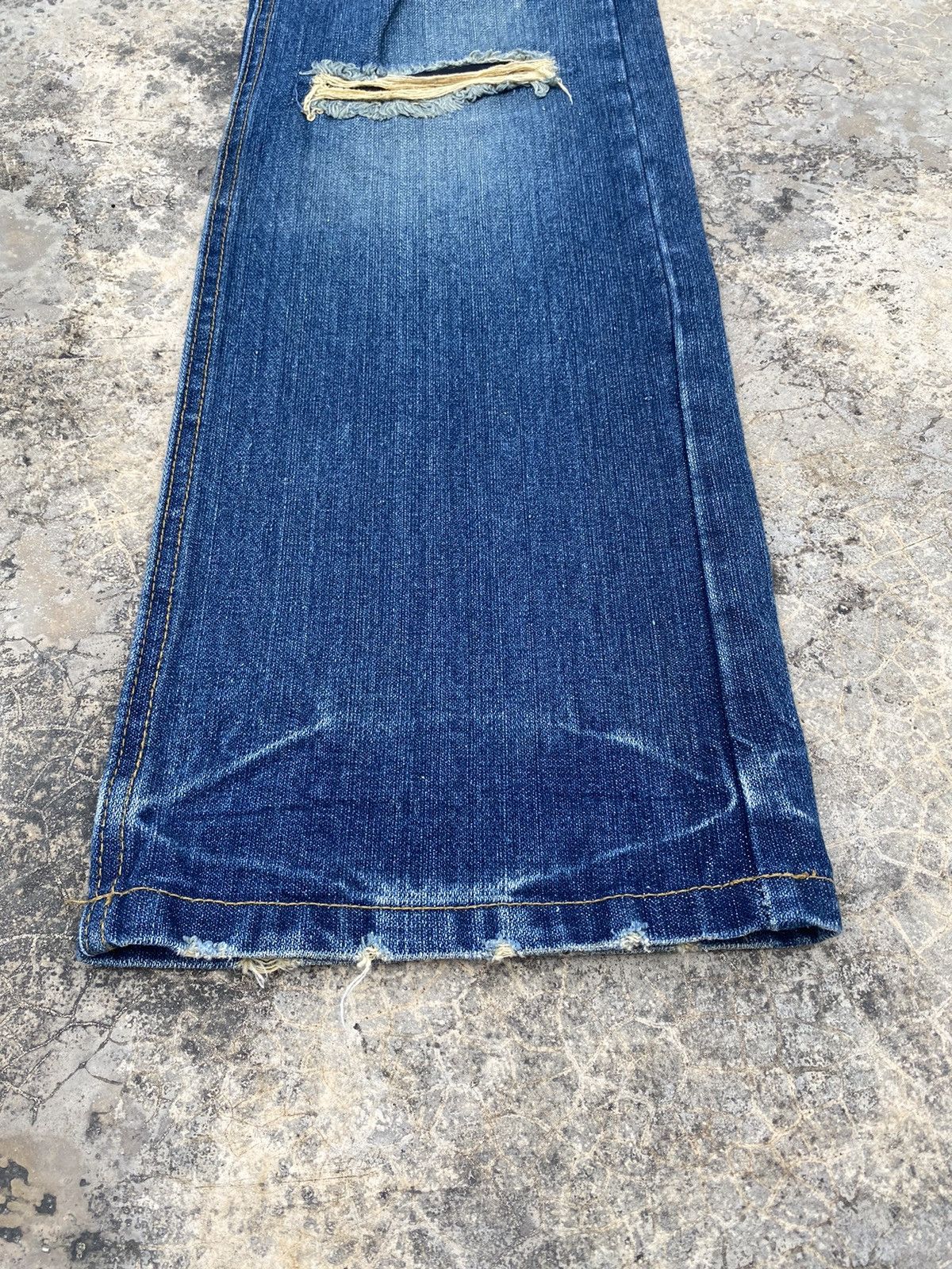 Japanese Brand Vintage Limited Flare Distressed Pant Size US 32 / EU 48 - 6 Thumbnail