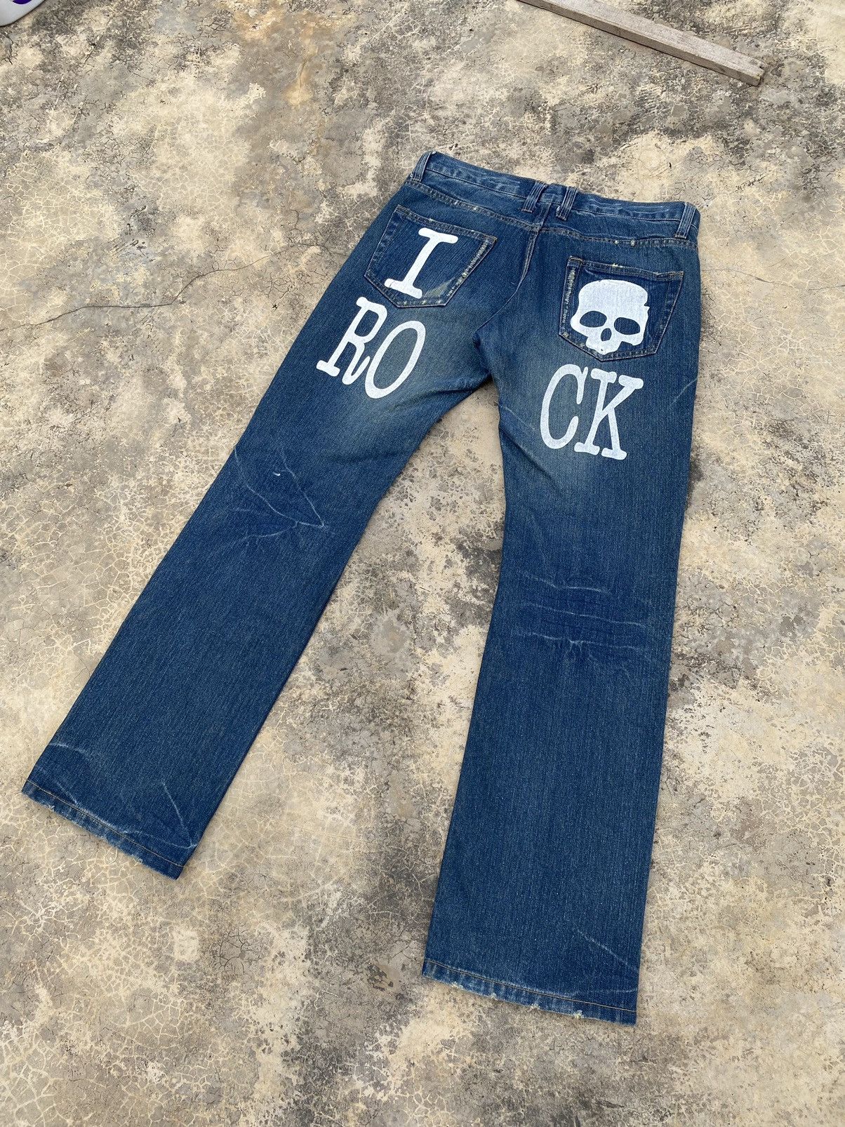 Japanese Brand Vintage Limited Flare Distressed Pant Size US 32 / EU 48 - 3 Thumbnail