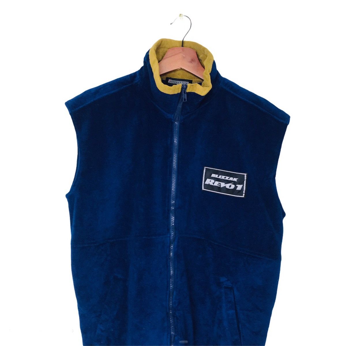 Japanese Brand Racing Bridgestone Blizzak Revo T Fleece vest zipper jacket Size US L / EU 52-54 / 3 - 2 Thumbnail