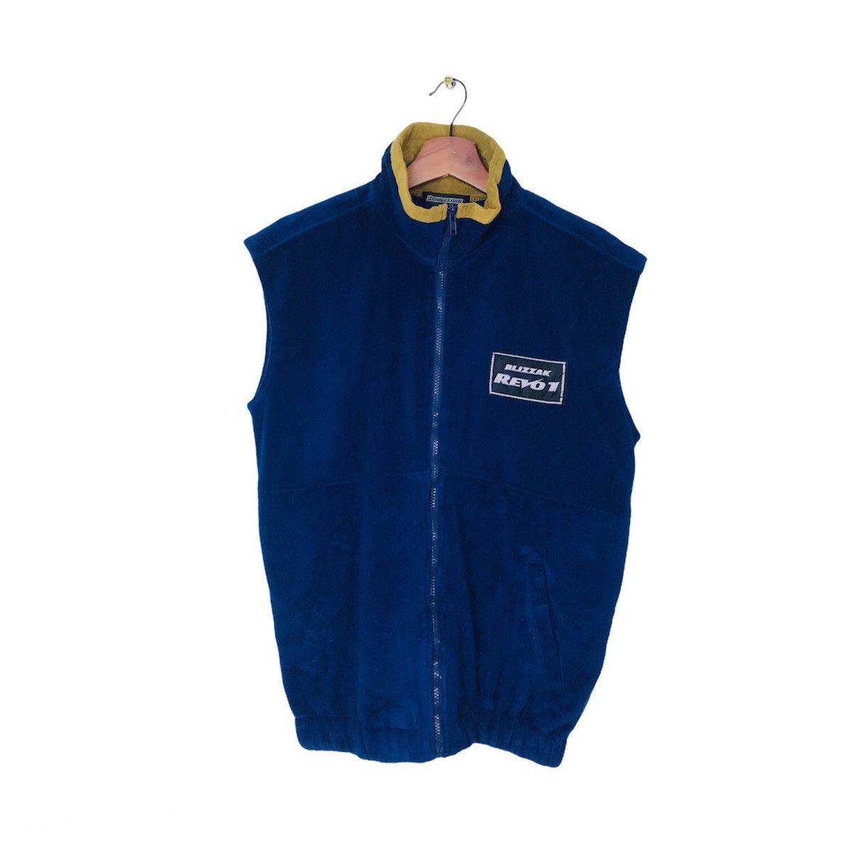 Japanese Brand Racing Bridgestone Blizzak Revo T Fleece vest zipper jacket Size US L / EU 52-54 / 3 - 1 Thumbnail