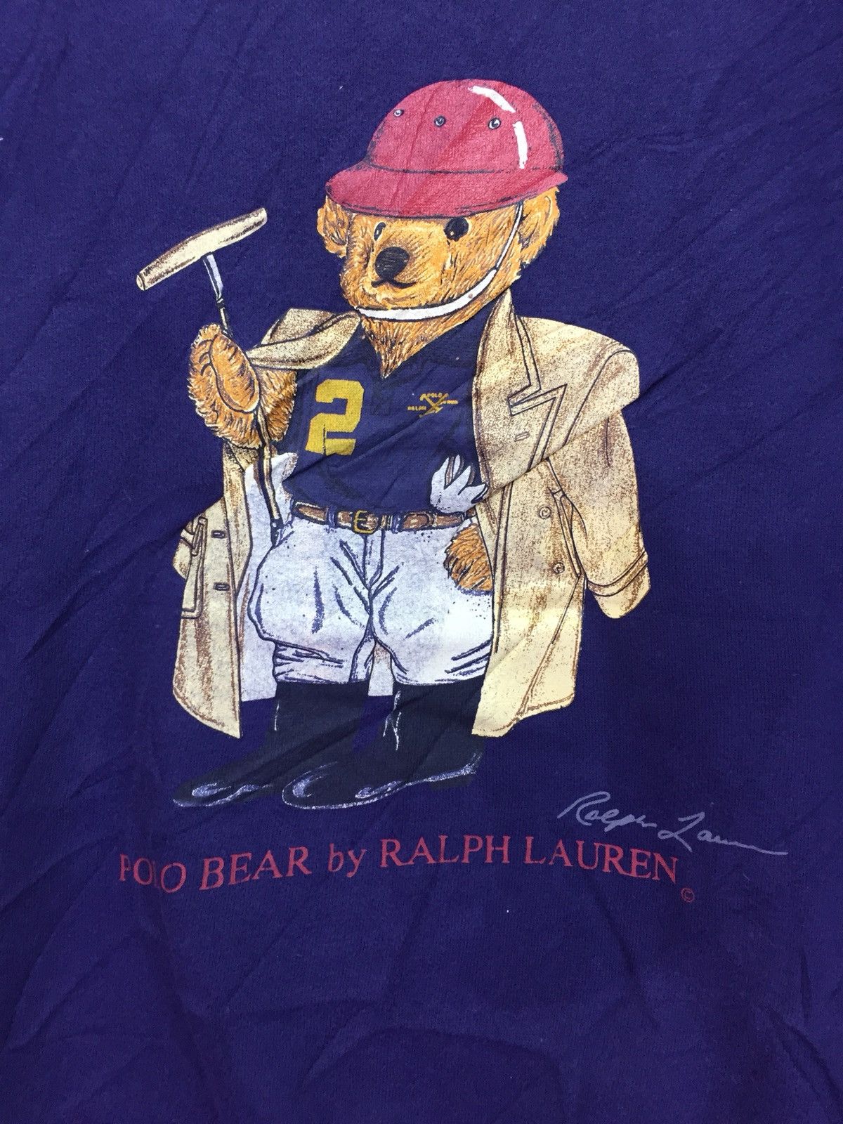 Polo Ralph Lauren Vintage Polo Bear Polo Ralph Lauren Sweatshirt Size US M / EU 48-50 / 2 - 2 Thumbnail
