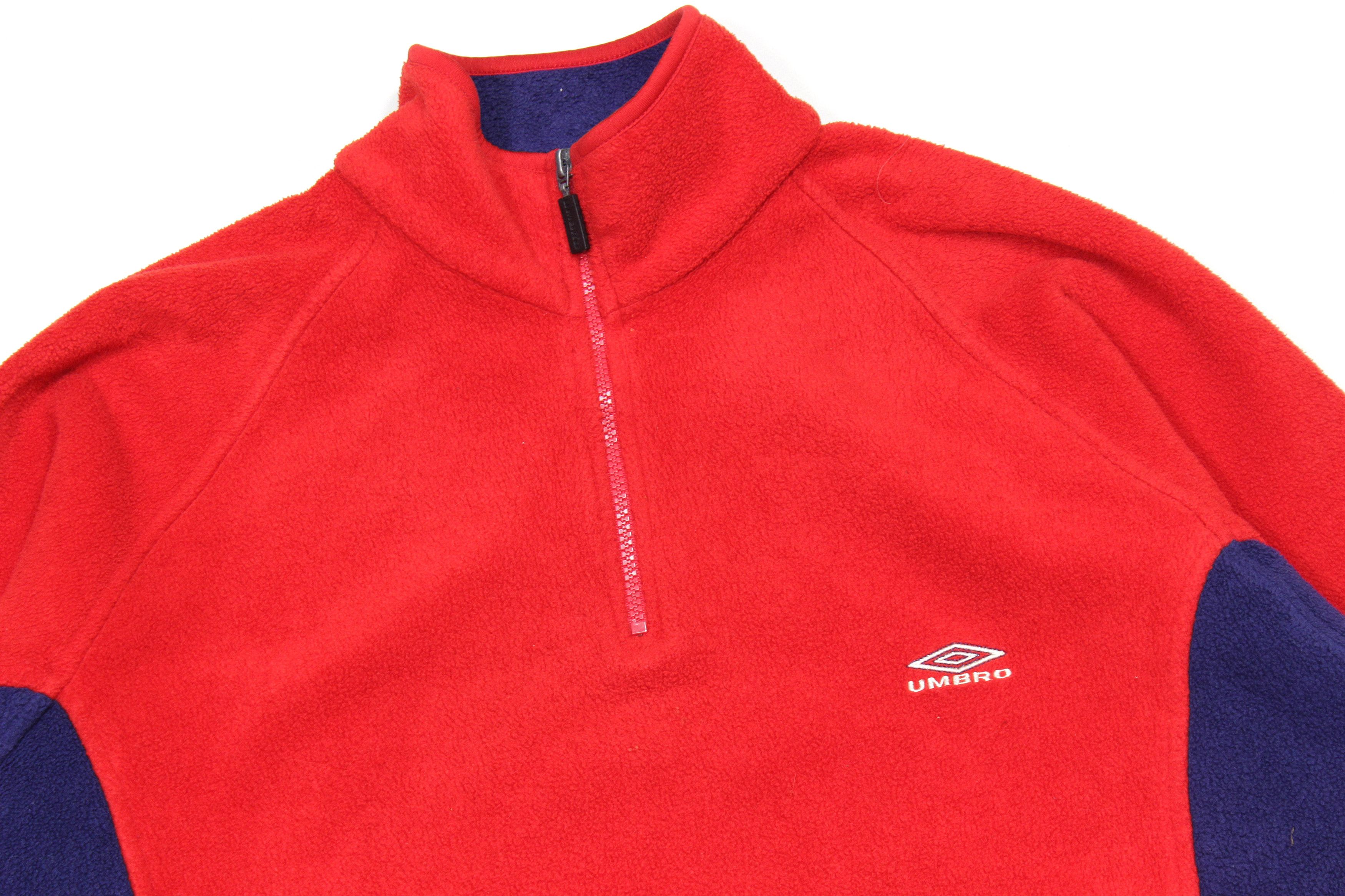 Umbro 90S Logo Fleece Jacket Vintage Size US L / EU 52-54 / 3 - 3 Thumbnail