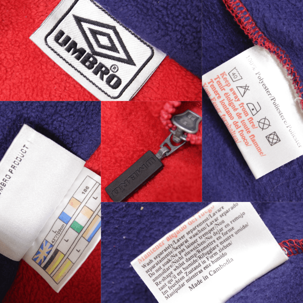 Umbro 90S Logo Fleece Jacket Vintage Size US L / EU 52-54 / 3 - 7 Thumbnail