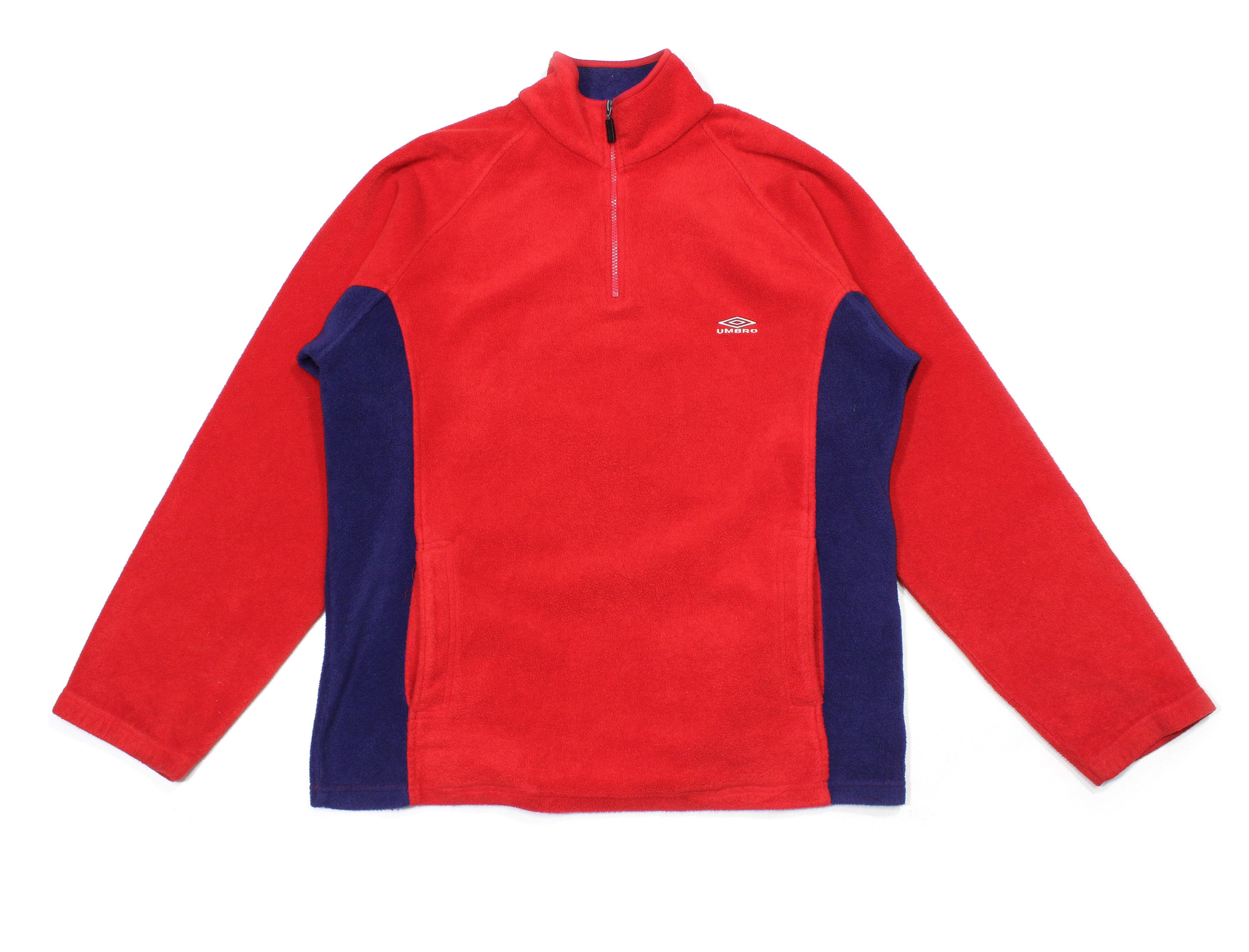Umbro 90S Logo Fleece Jacket Vintage Size US L / EU 52-54 / 3 - 1 Thumbnail