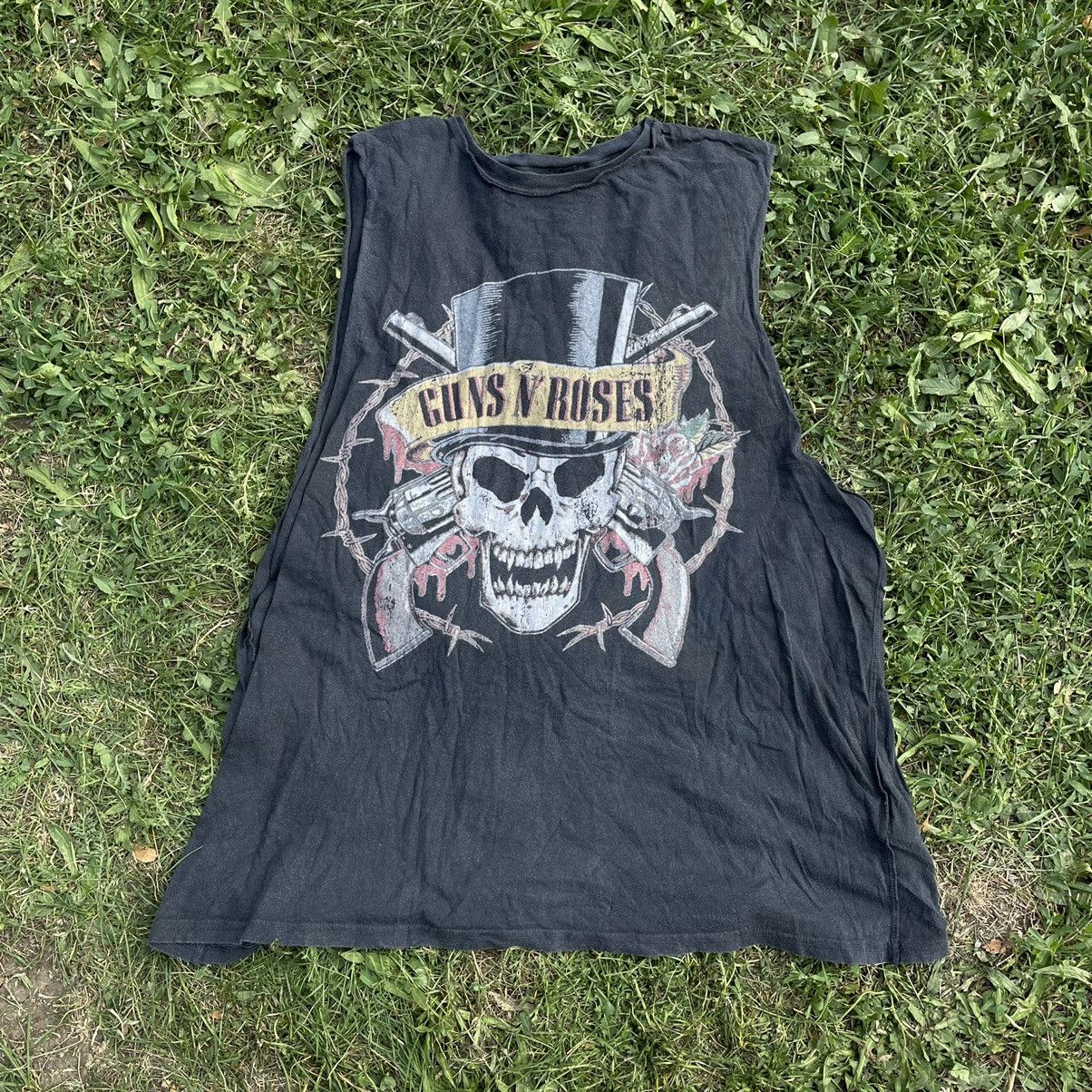 Band Tees Vintage Y2K Guns N Roses Skulls Dead Face Horror Tee Punk Size US L / EU 52-54 / 3 - 1 Thumbnail