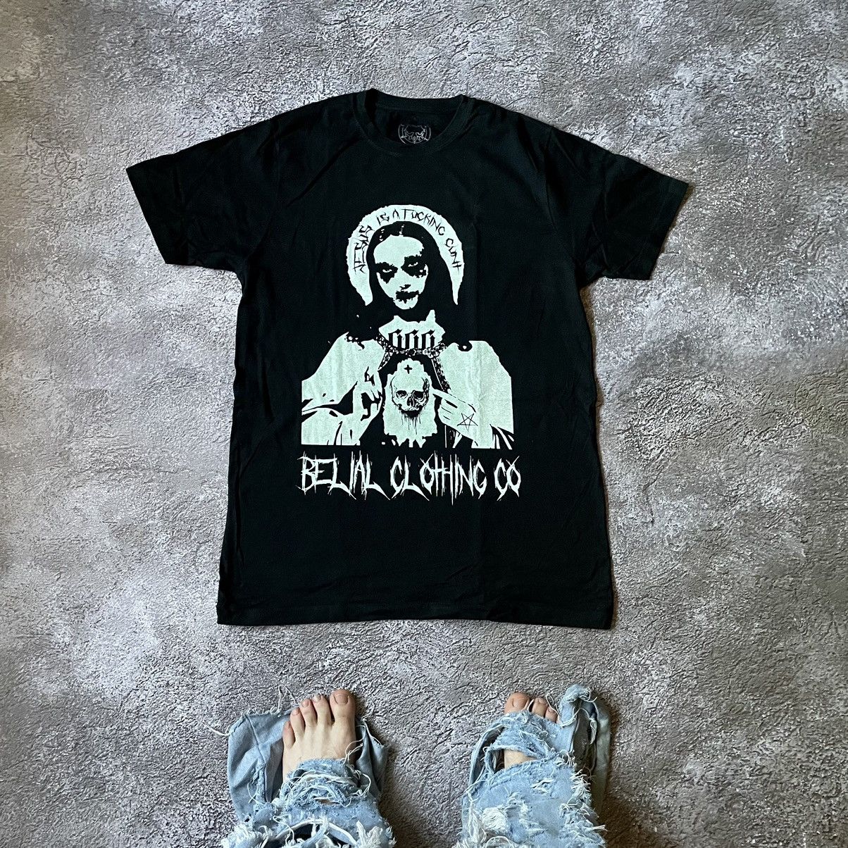 Vintage Y2K Vintage Graphic Tee Dark Aesthetic Oversized Black M Size US M / EU 48-50 / 2 - 1 Thumbnail