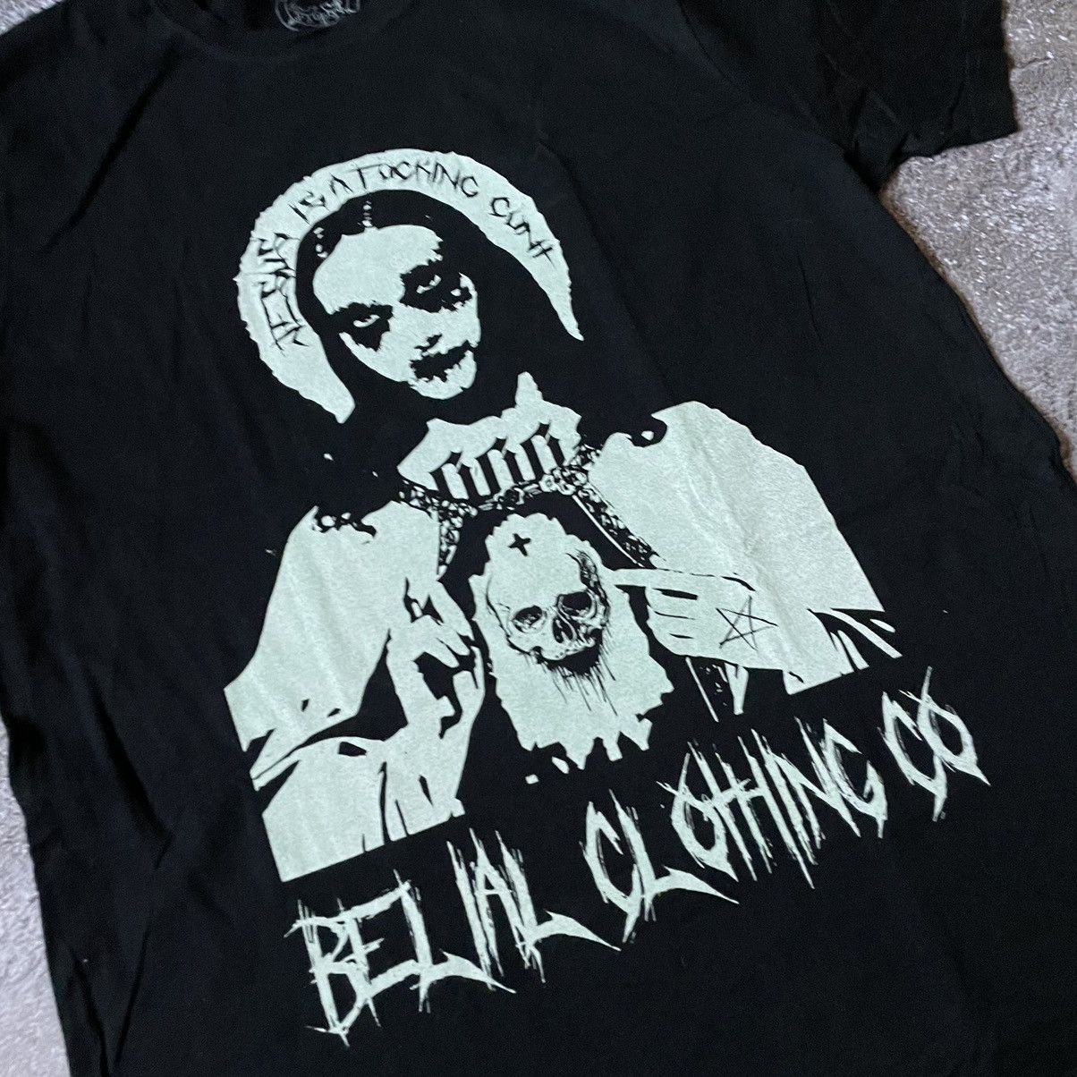 Vintage Y2K Vintage Graphic Tee Dark Aesthetic Oversized Black M Size US M / EU 48-50 / 2 - 6 Thumbnail