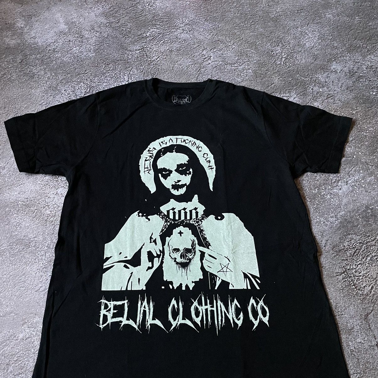 Vintage Y2K Vintage Graphic Tee Dark Aesthetic Oversized Black M Size US M / EU 48-50 / 2 - 2 Thumbnail