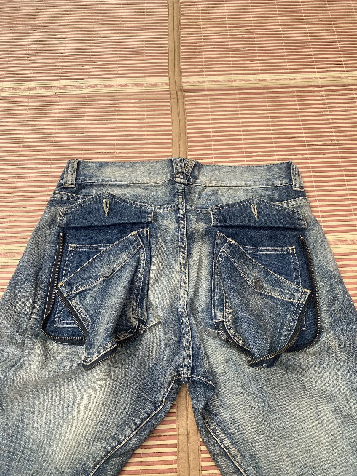 PPFM Vintage PPFM Curved Leg Bondage Denim Pant Size US 31 - 7 Thumbnail