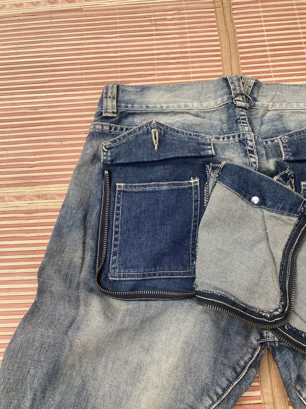 PPFM Vintage PPFM Curved Leg Bondage Denim Pant Size US 31 - 6 Thumbnail