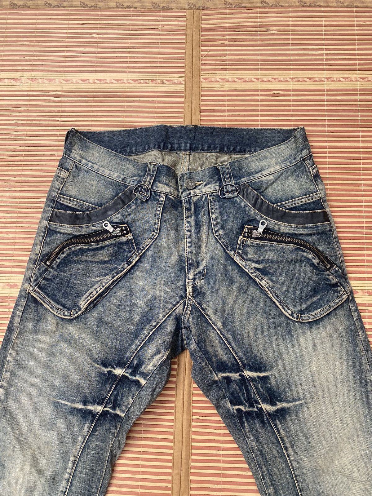 PPFM Vintage PPFM Curved Leg Bondage Denim Pant Size US 31 - 3 Thumbnail