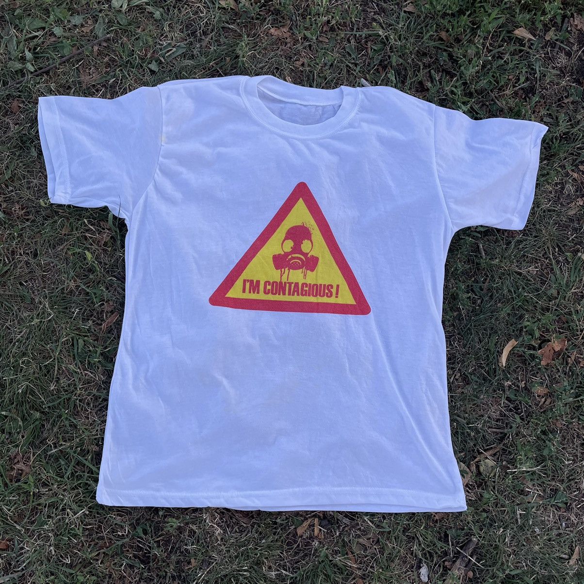 Gildan Vintage 90s Adult Tee Contagious Art Humor L Size US L / EU 52-54 / 3 - 1 Thumbnail