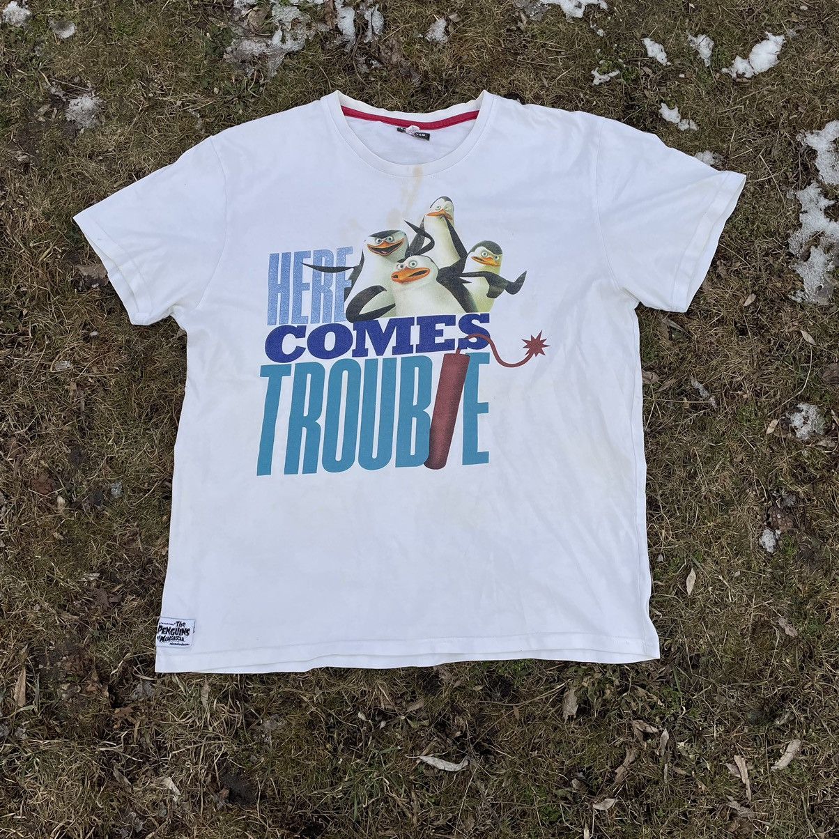 Vintage Vintage Y2K Sun Faded Graphic Tee Here Comes Trouble Rave L Size US L / EU 52-54 / 3 - 1 Thumbnail
