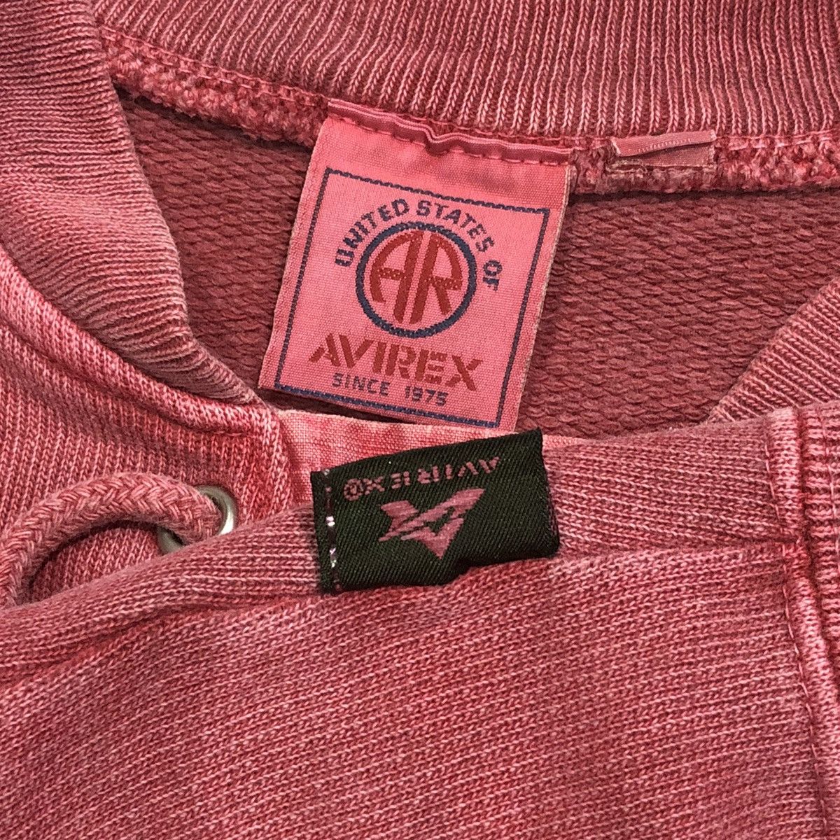 Avirex Vintage Avirex Washed Pink Lace Up Sweatshirt Spellout Logo Size US M / EU 48-50 / 2 - 5 Thumbnail