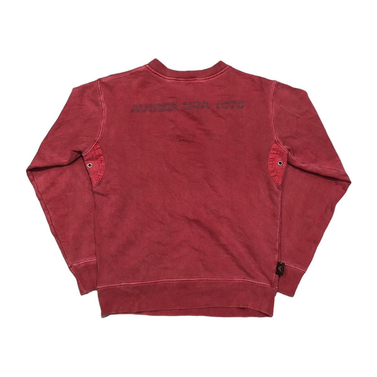 Avirex Vintage Avirex Washed Pink Lace Up Sweatshirt Spellout Logo Size US M / EU 48-50 / 2 - 3 Thumbnail