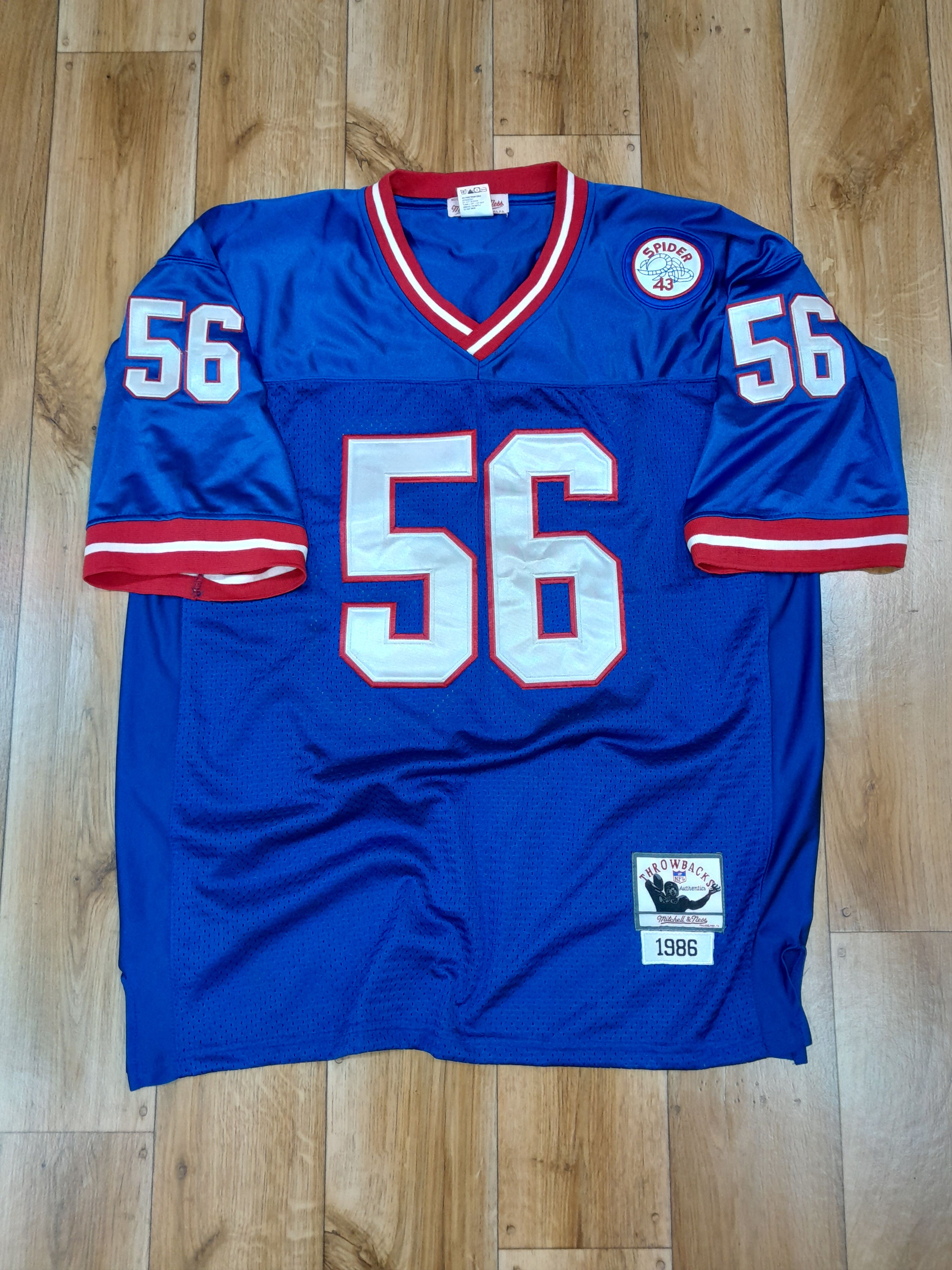 Vintage New York Giants Lawrence Taylor Spider 43 Jersey Size 56