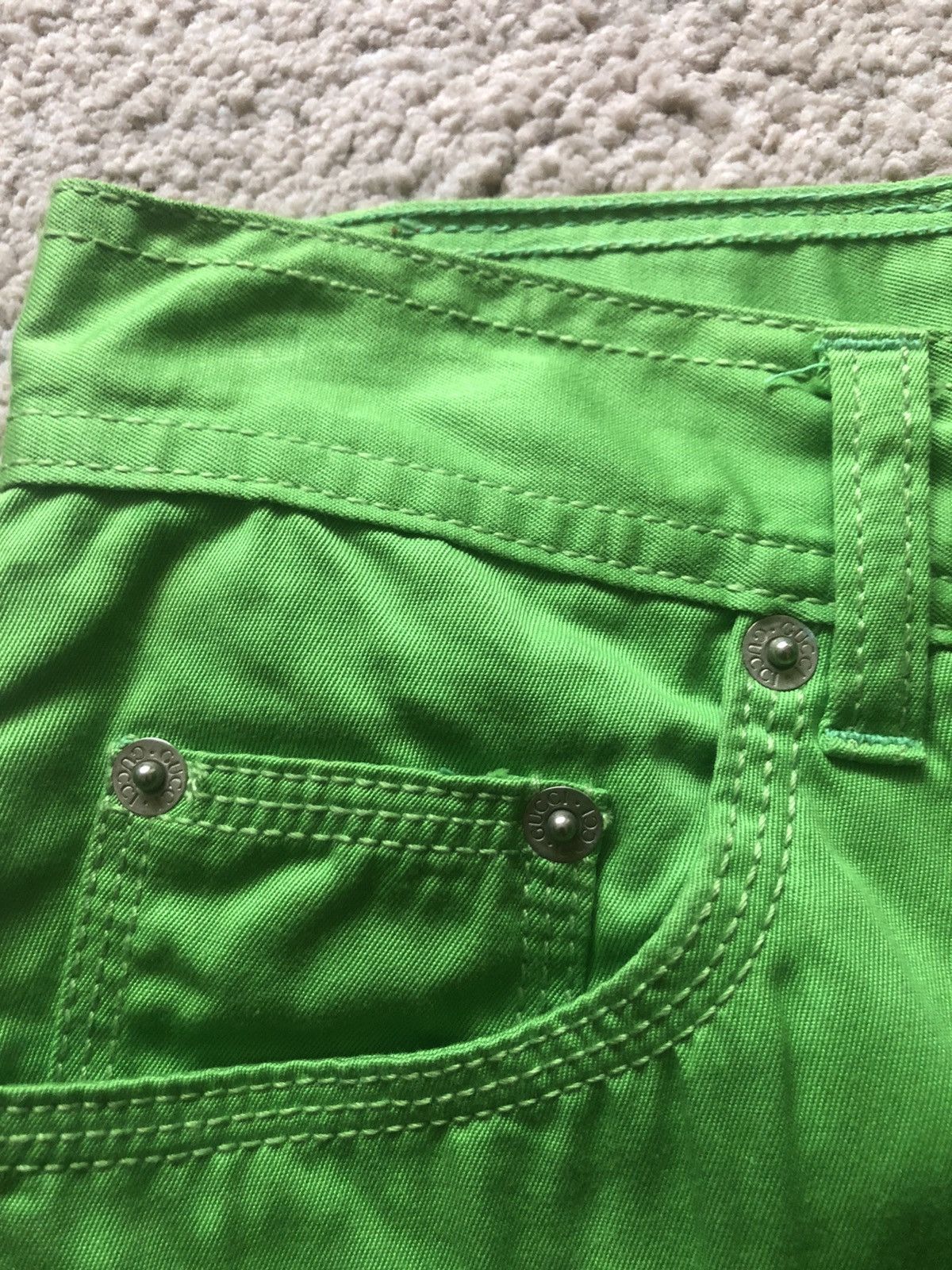 Gucci SS1996 Gucci Embroidered logo Jeans Size 27" / US 4 / IT 40 - 6 Thumbnail