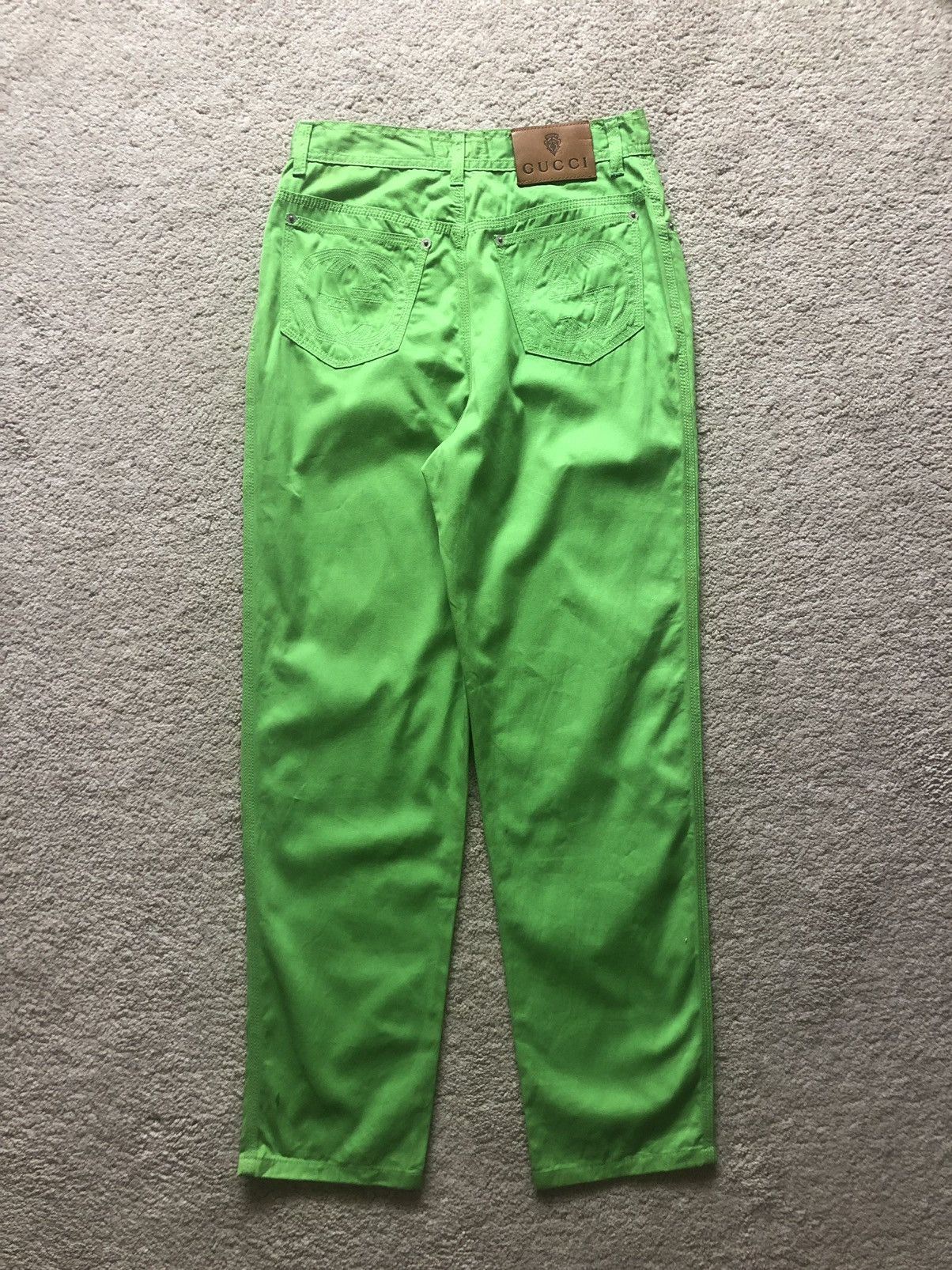 Gucci SS1996 Gucci Embroidered logo Jeans Size 27" / US 4 / IT 40 - 1 Thumbnail