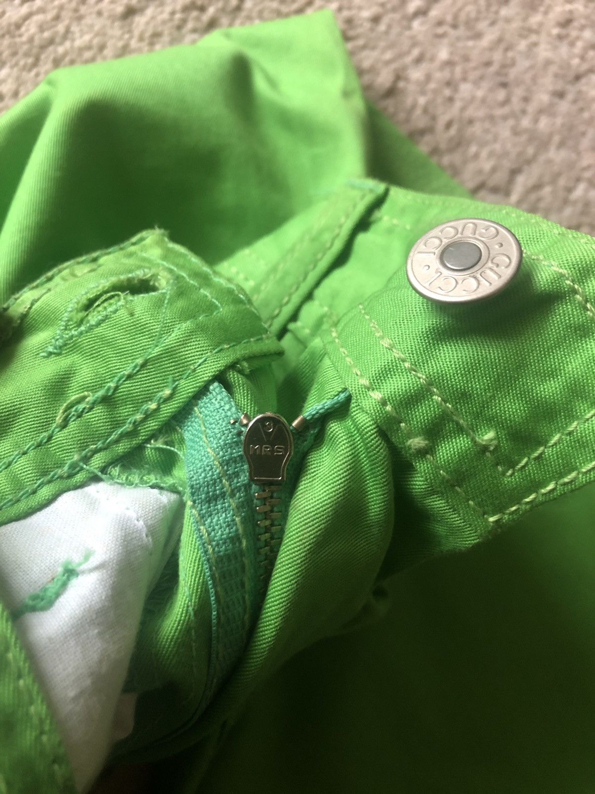Gucci SS1996 Gucci Embroidered logo Jeans Size 27" / US 4 / IT 40 - 9 Thumbnail