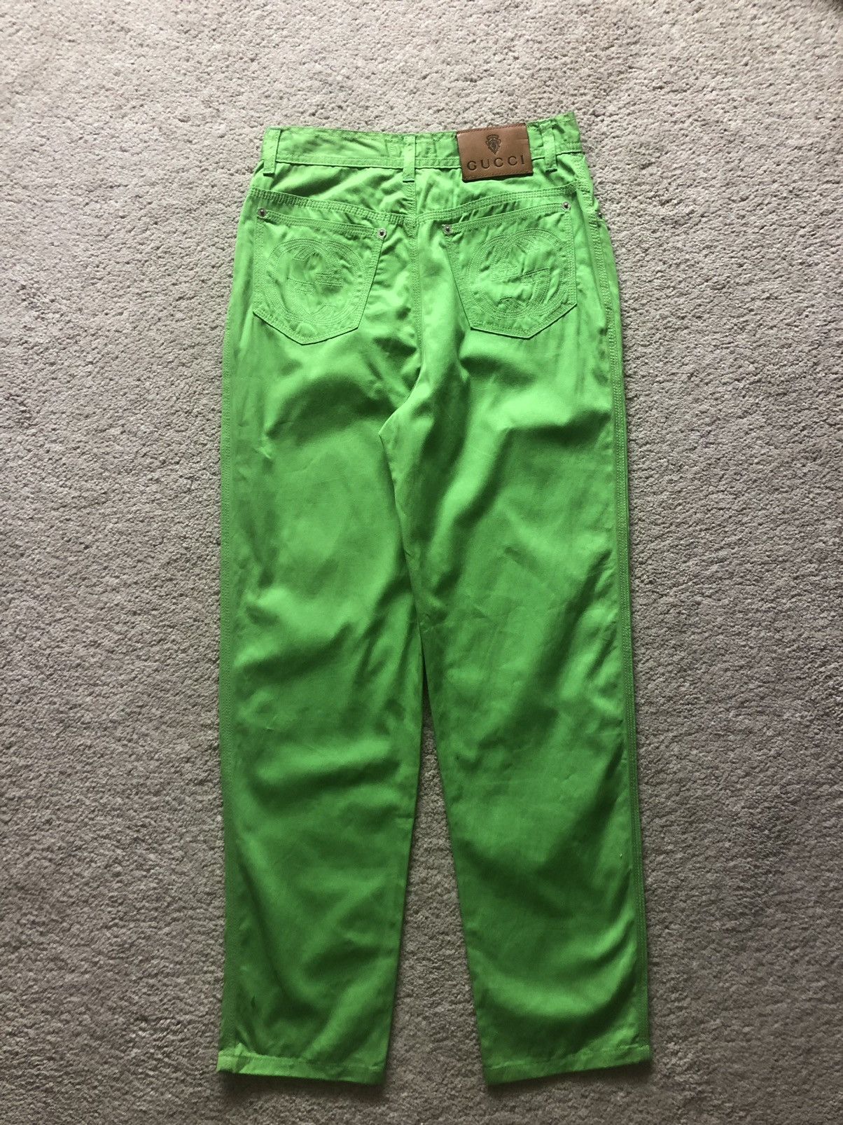 Gucci SS1996 Gucci Embroidered logo Jeans Size 27" / US 4 / IT 40 - 7 Thumbnail
