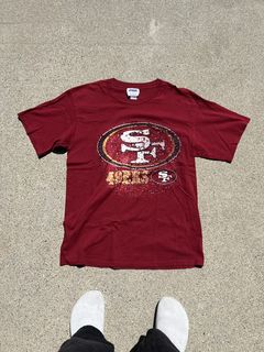 San Francisco Joe Montana Reebok Throwback Distressed T Shirt