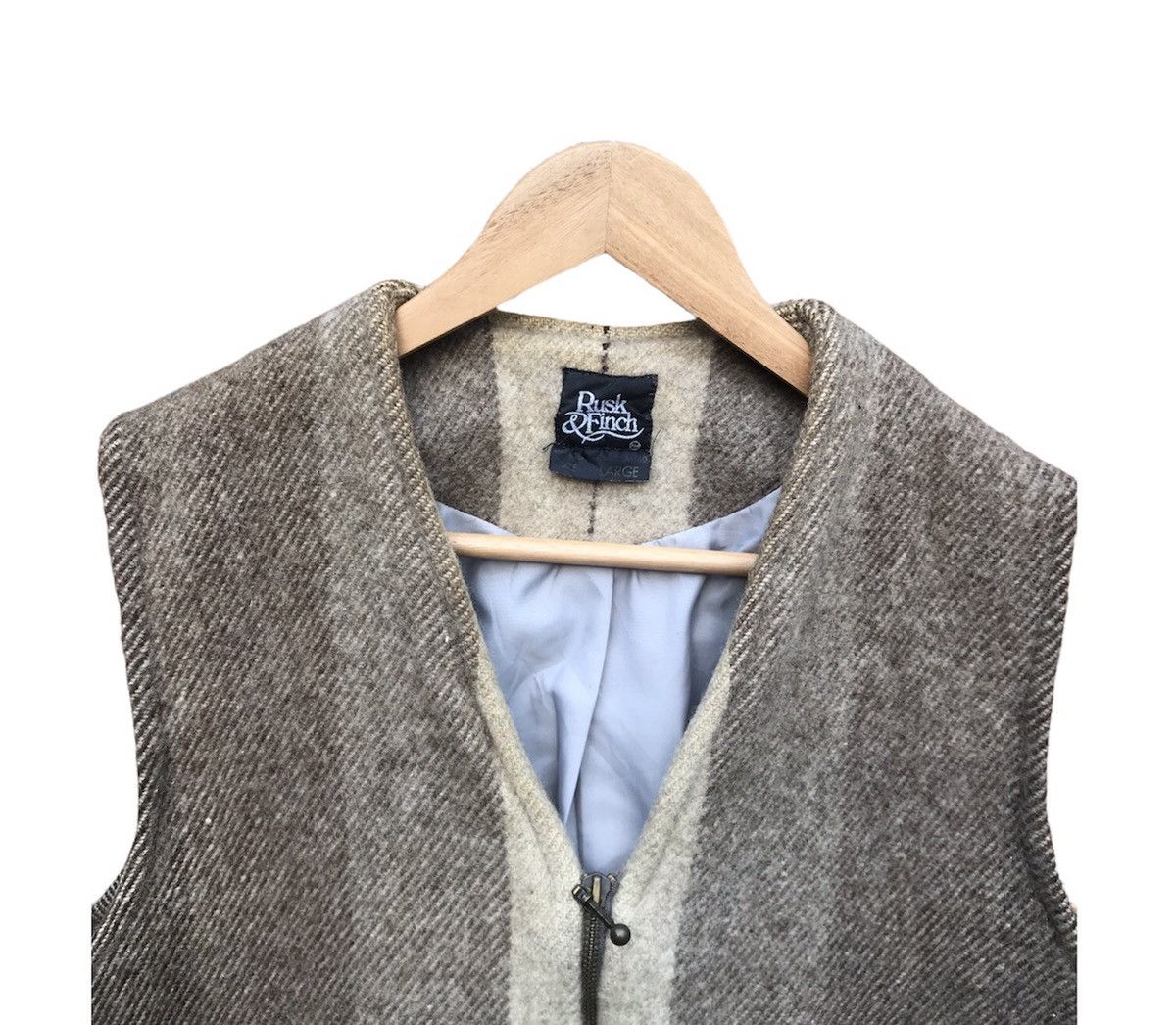 Vintage Rare Vintage Rusk&Finch Mohair wool multitone vest jacket Size US L / EU 52-54 / 3 - 2 Thumbnail