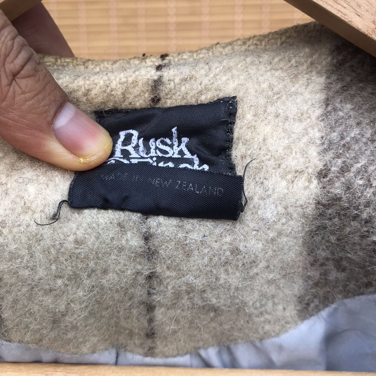 Rare Vintage Rusk&Finch Mohair wool multitone vest jacket